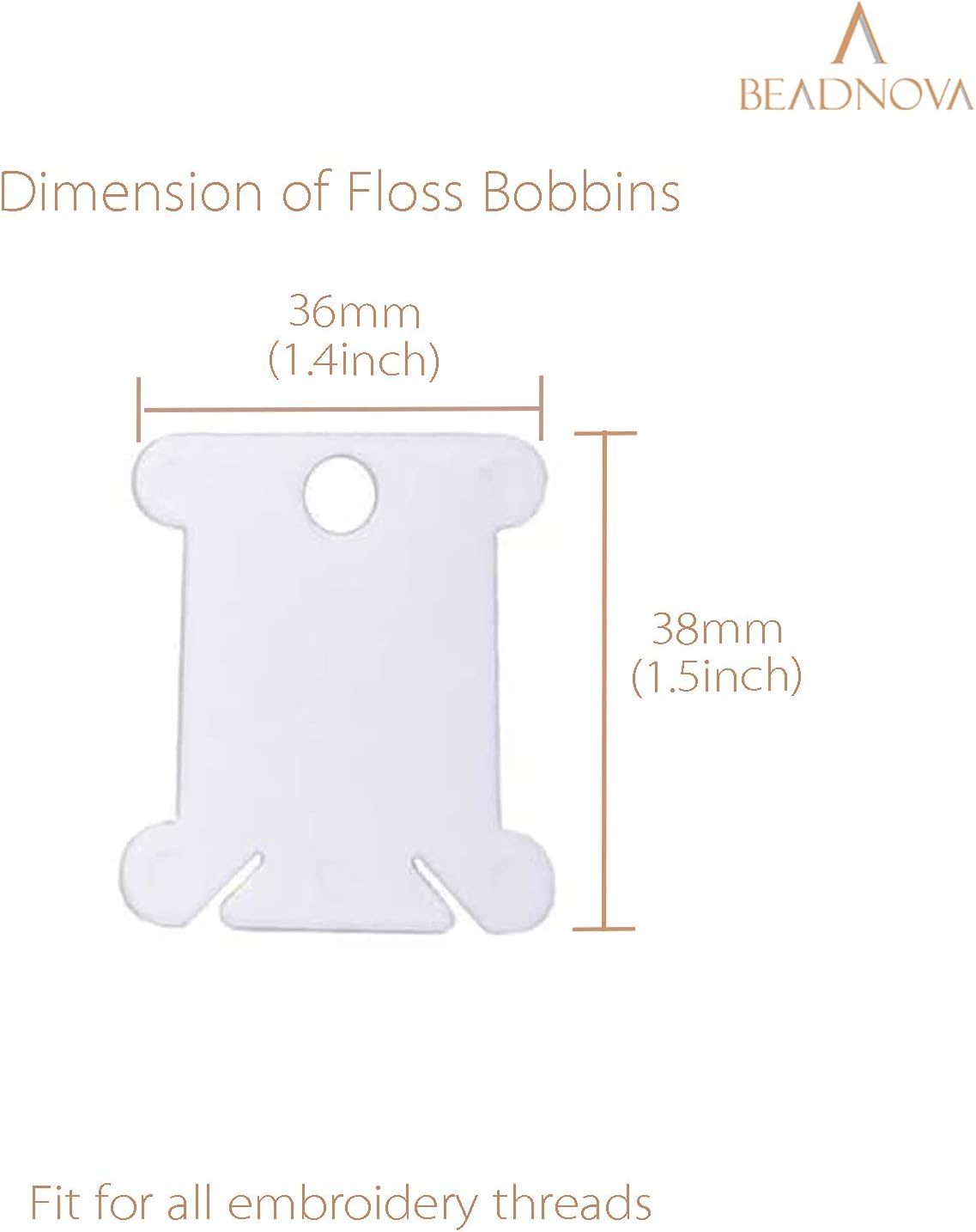 Embroidery Floss Bobbins 150pcs Embroidery Thread Holder Floss Holder Thread Bobbins for Cross Stitch Crafting Sewing - Image 2