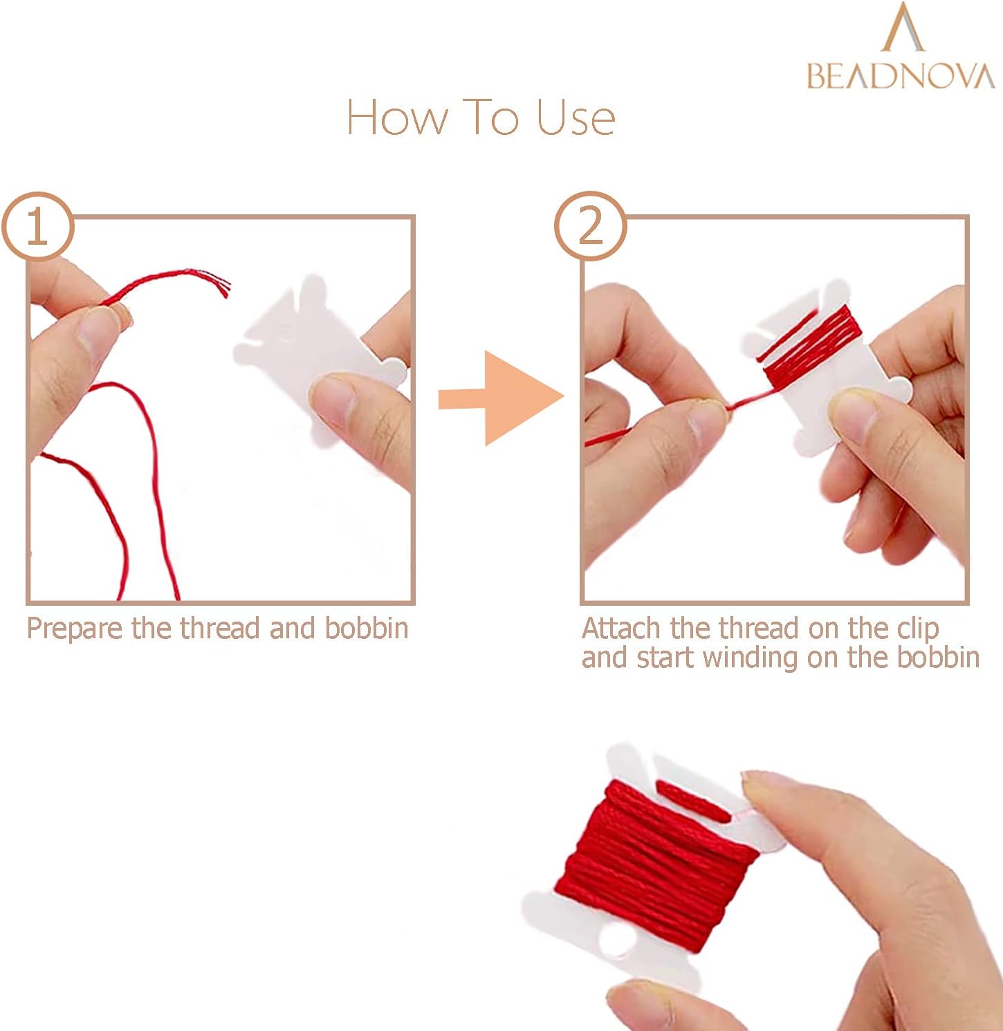 Embroidery Floss Bobbins 150pcs Embroidery Thread Holder Floss Holder Thread Bobbins for Cross Stitch Crafting Sewing - Image 4