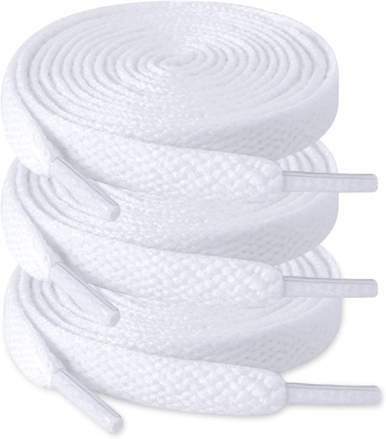 3 Pair Flat Shoe Laces for Sneakers, Shoelaces for Sneakers Athletic Running Shoes Boot Strings - Image 1