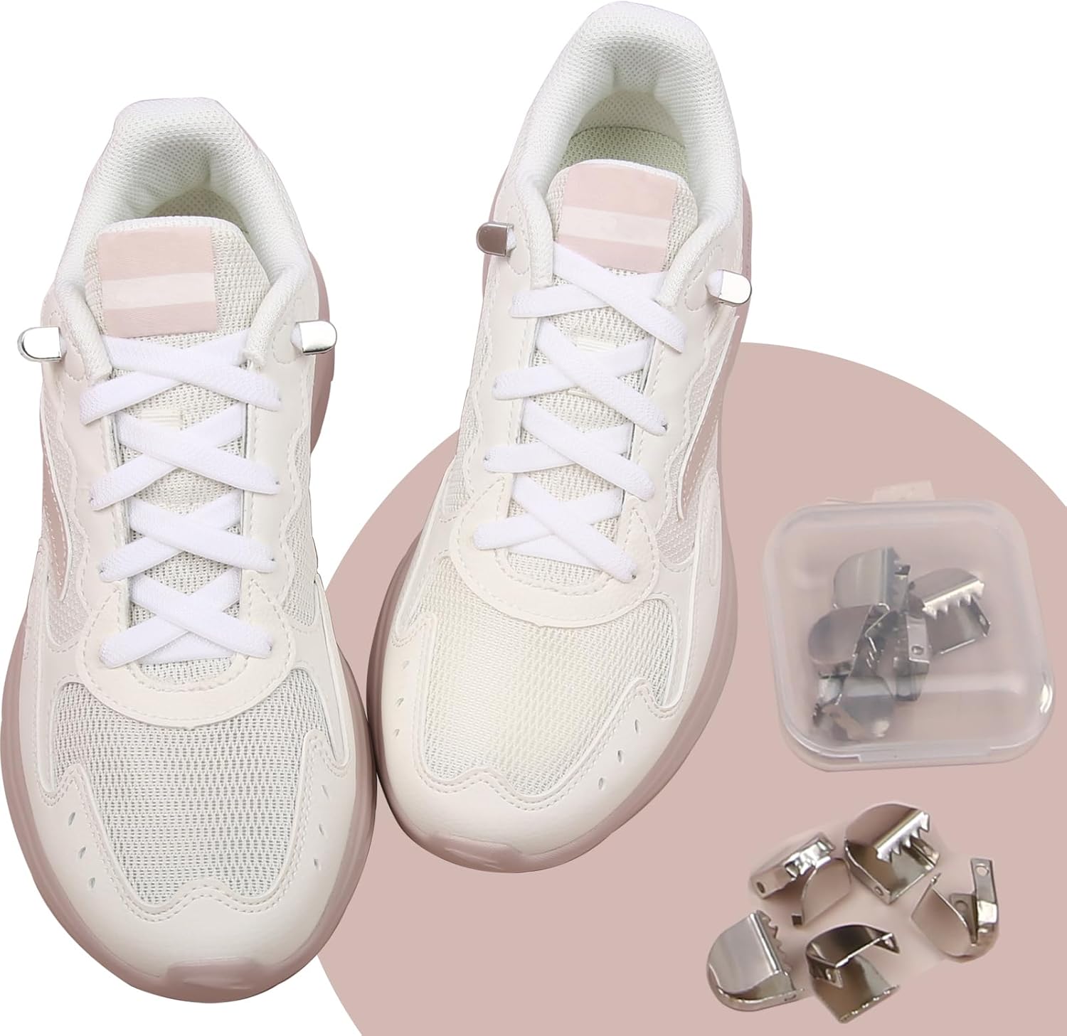 Elastic Shoe Laces for Sneakers, No Tie Shoelaces for Adults and Kids, Flat Tieless Shoe strings - Image 2