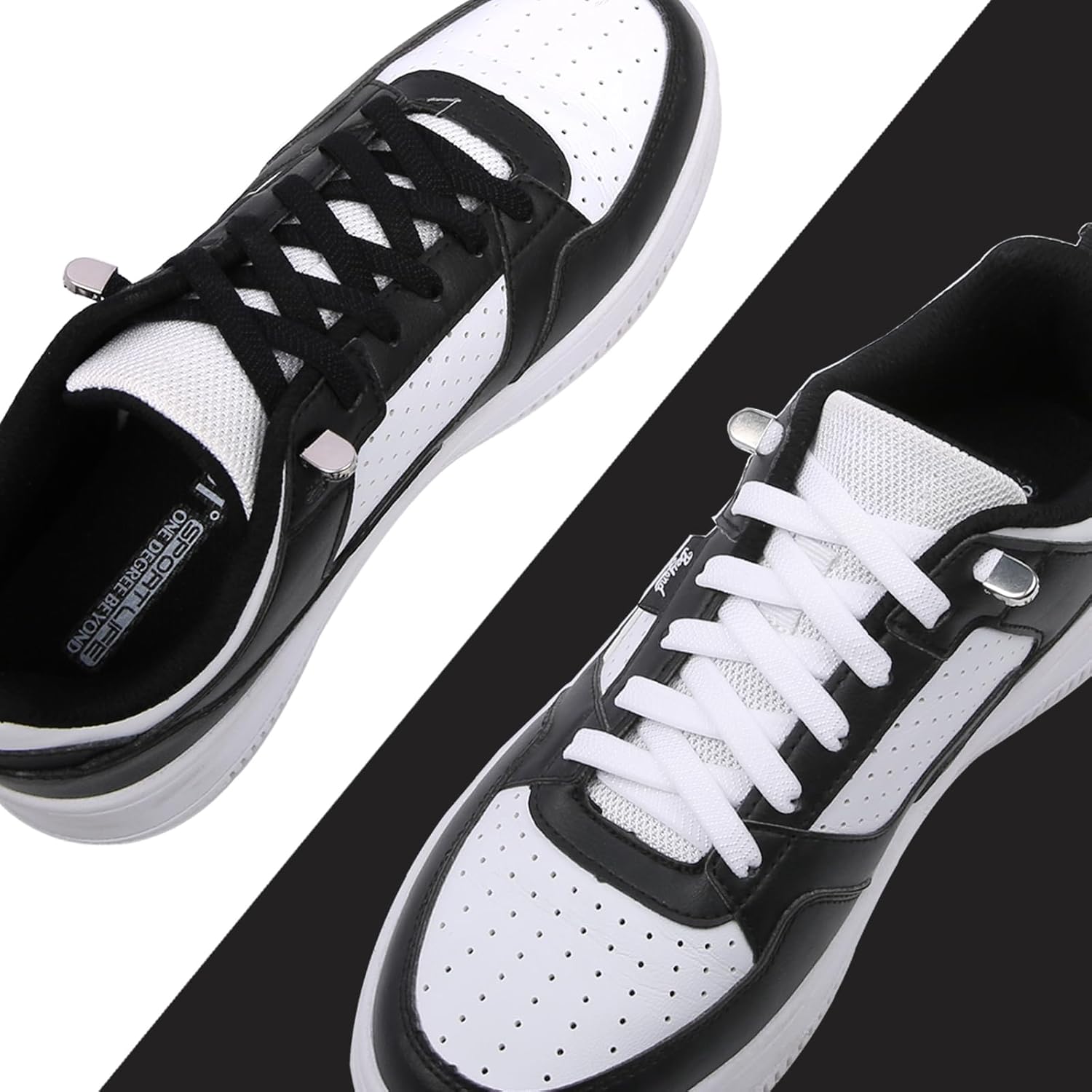 Elastic Shoe Laces for Sneakers, No Tie Shoelaces for Adults and Kids, Flat Tieless Shoe strings - Image 4