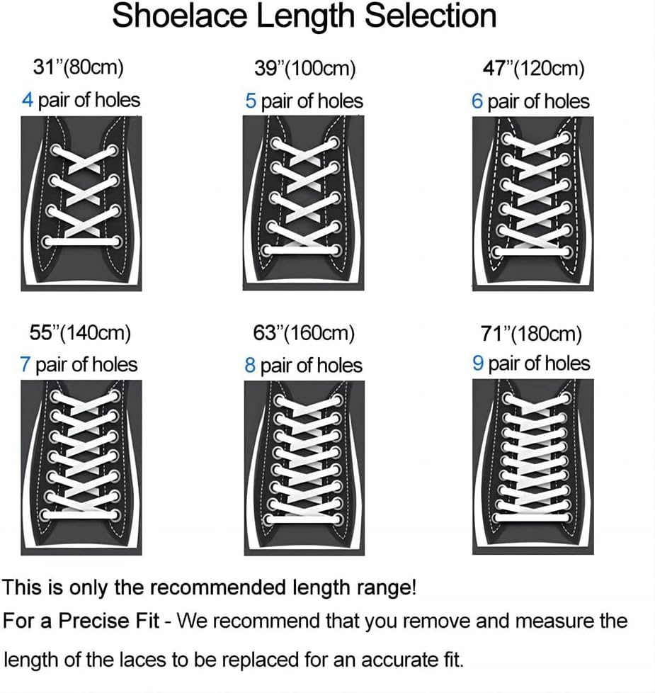 2 Pairs Shoe Laces for Sneakers, 5/16