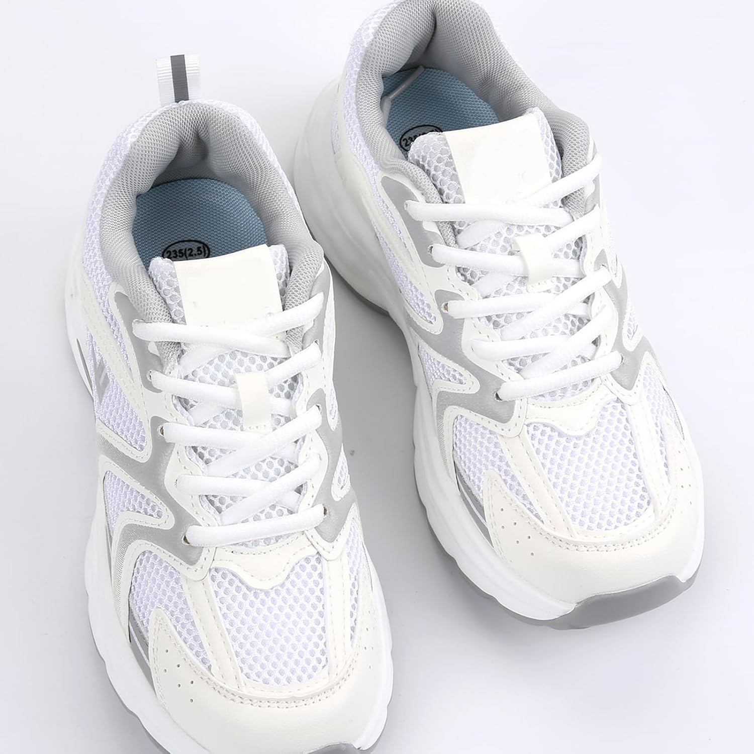 3 Pair Oval Shoe Laces,Shoelaces for Sneakers, Half Round 1/4
