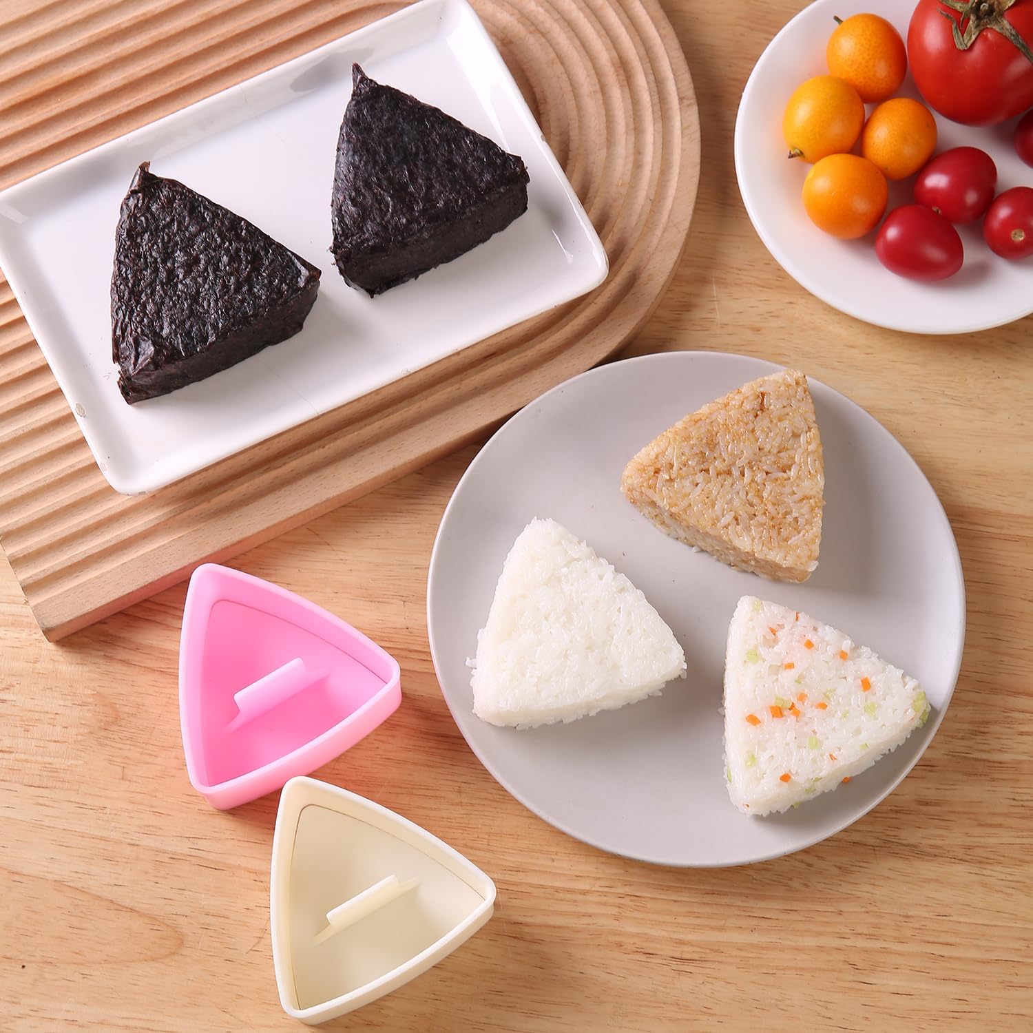 Onigiri Mold Triangle, 2 Pack Large Rice Ball Mold Shi Makers, Japanese Rice Cooker Kit for Lunch Bento - Image 6