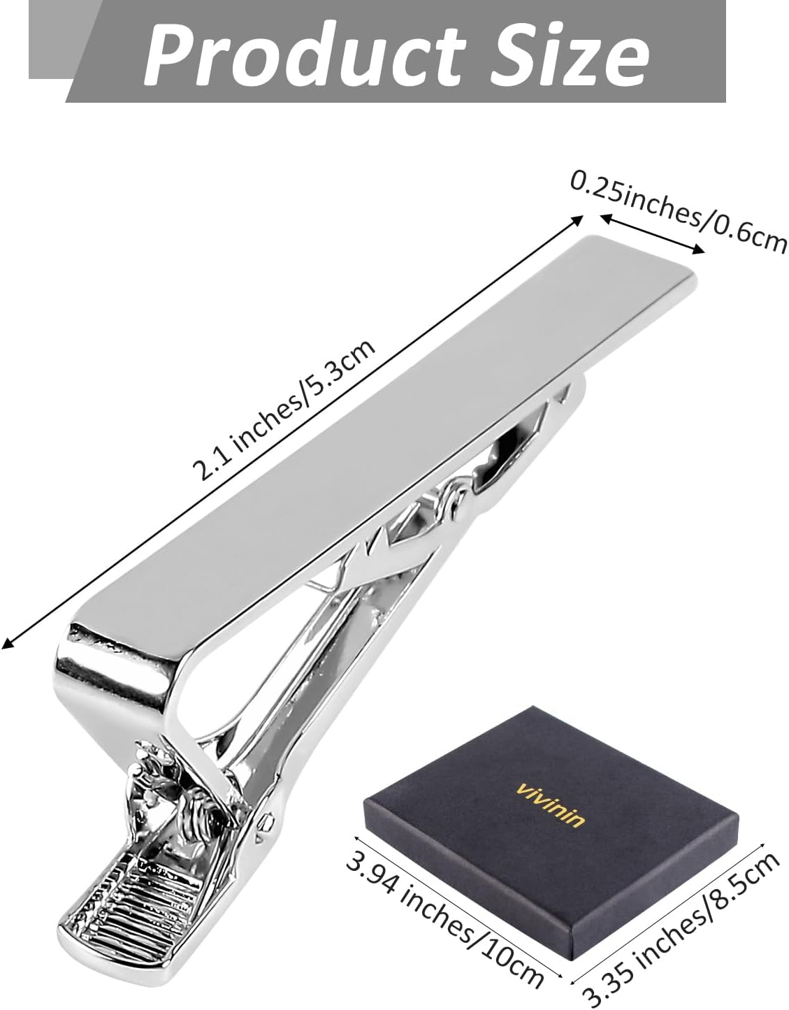 5P Tie Clips For Men, 5 Different Color Tie Bar, Stainless Steel Tie Clip For Biness, Wedding, Anniversary, Father's Day Gifts and Daily Life - Image 2