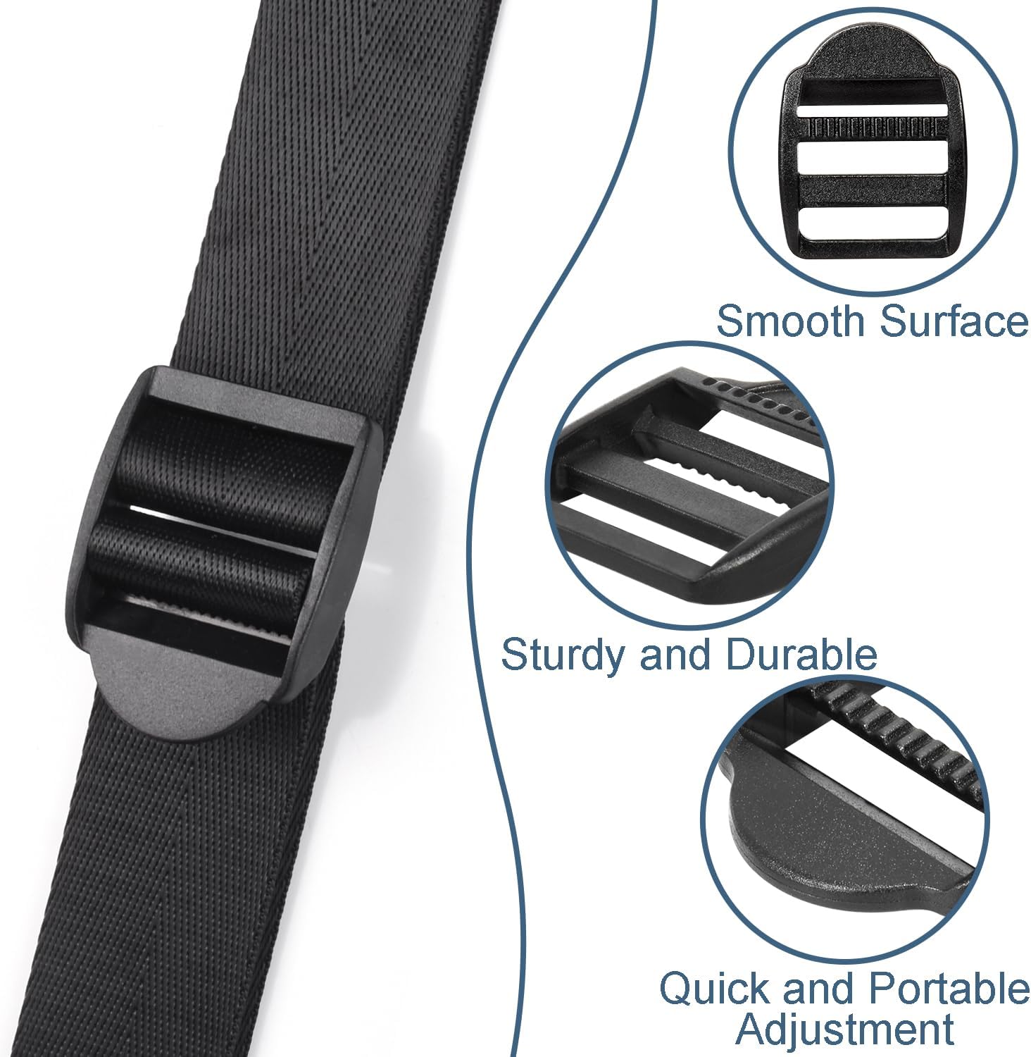 CooBigo 12 Pack Plastic Ladder Lock Buckles, 1