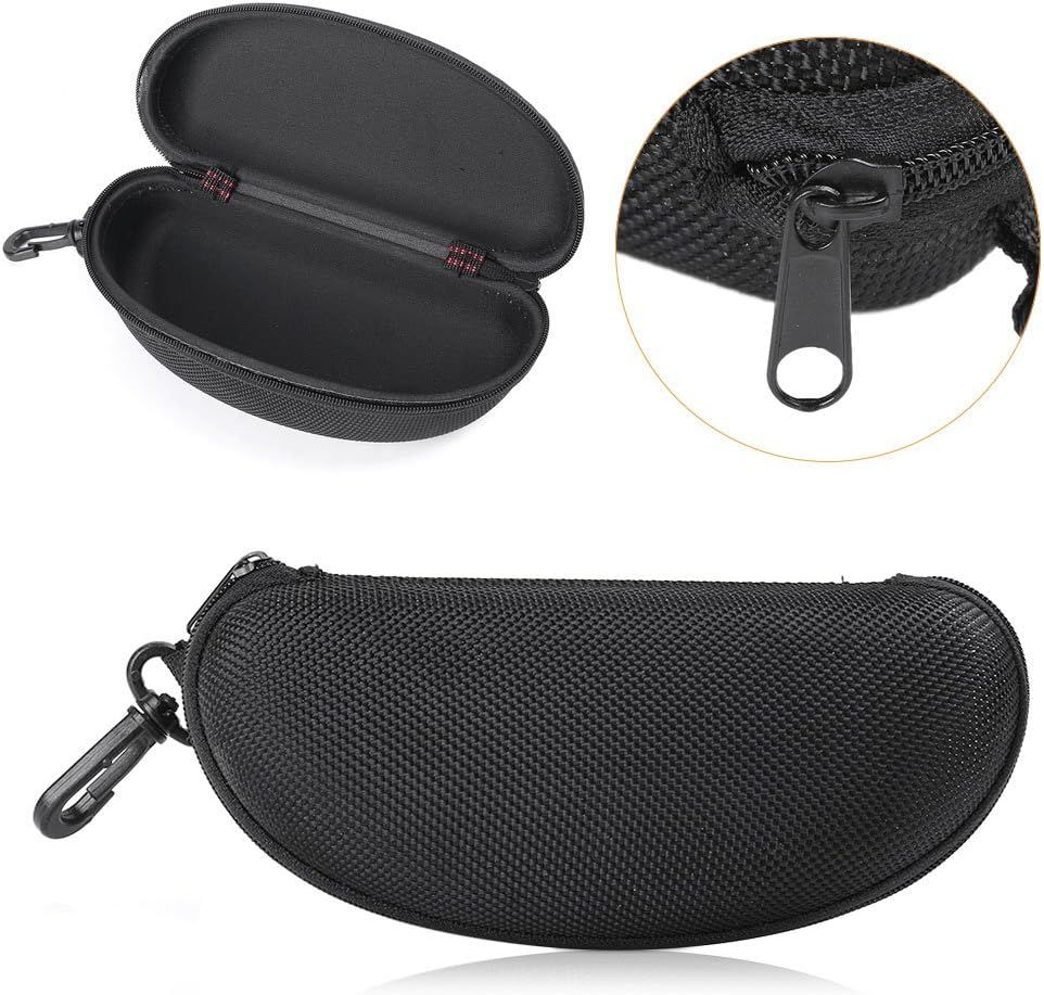 Black Sunglass Case Cover Box For Men Women Storage Case for Safety Glasses with Clip Hard Eyeglass Case for Sunglass Eyeglass Shooting Glasses - Image 1