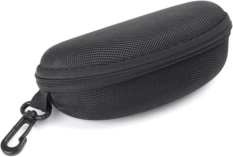 Black Sunglass Case Cover Box For Men Women Storage Case for Safety Glasses with Clip Hard Eyeglass Case for Sunglass Eyeglass Shooting Glasses - Image 2