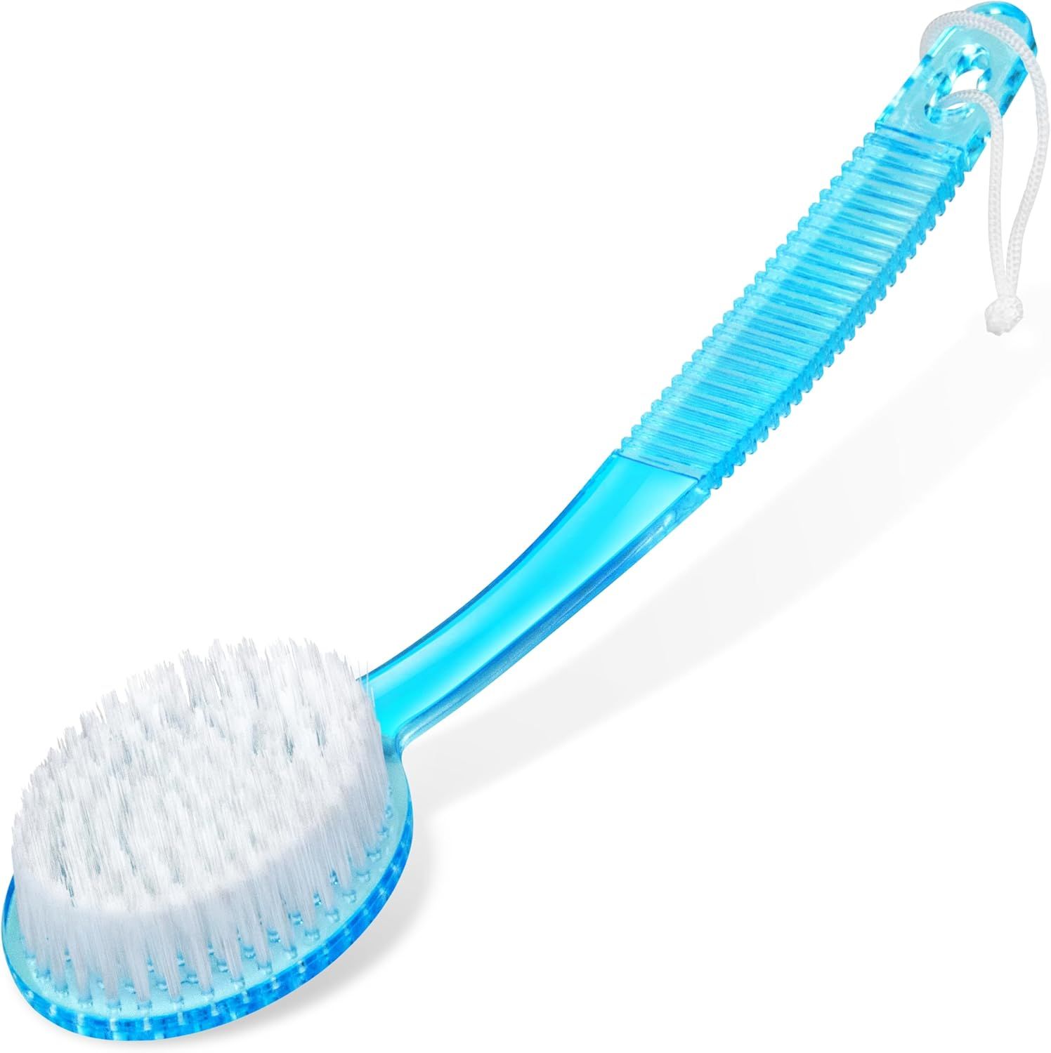 (Random Color, 1 Pack) Bath Brush with Bristles, Long Handle for Exfoliating Back, Body, and Feet, Bath and Shower Scrubber - Image 2