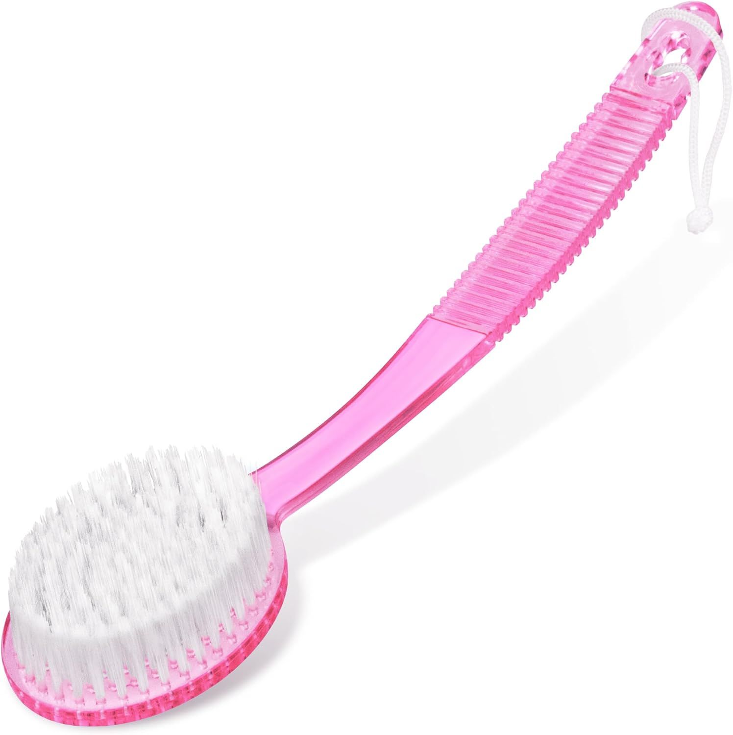 (Random Color, 1 Pack) Bath Brush with Bristles, Long Handle for Exfoliating Back, Body, and Feet, Bath and Shower Scrubber - Image 3