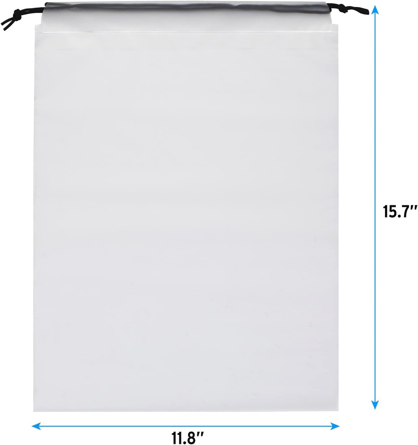 Transparent Shoe Bags for Travel Large Clear Shoes Organizers Storage Pouch with Rope for Men and Women 13 Pack - Image 2
