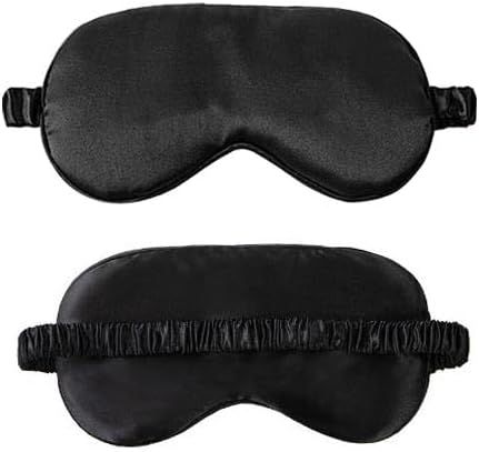 Black Eye Mask for Sleeping,Soft and Comfortable Fabric, Eye Shade Cover for Night,Travel Nap - Image 1