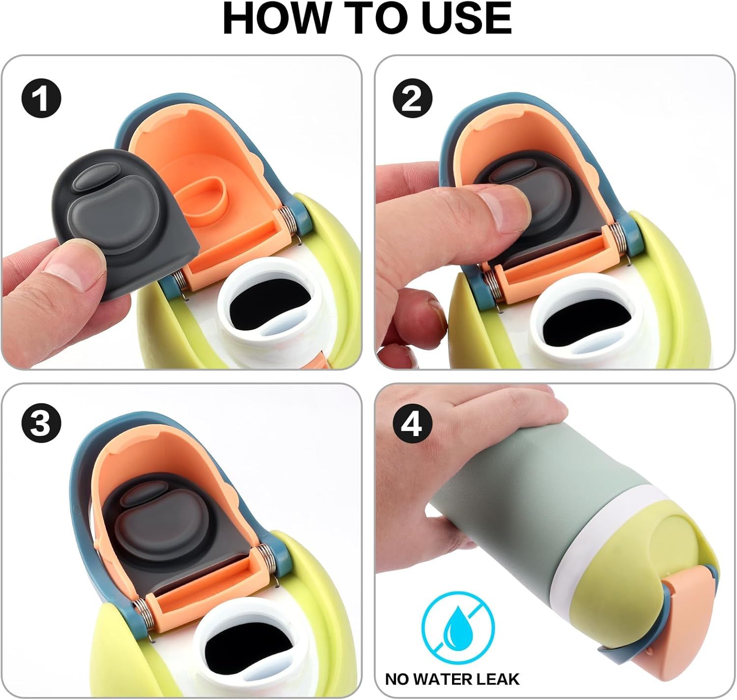 Rubber Seal Replacement Stopper, Silicone Cap Insert, Compatible with Owala Freesip Spout Lid-3 Pack Gasket Parts - Image 4
