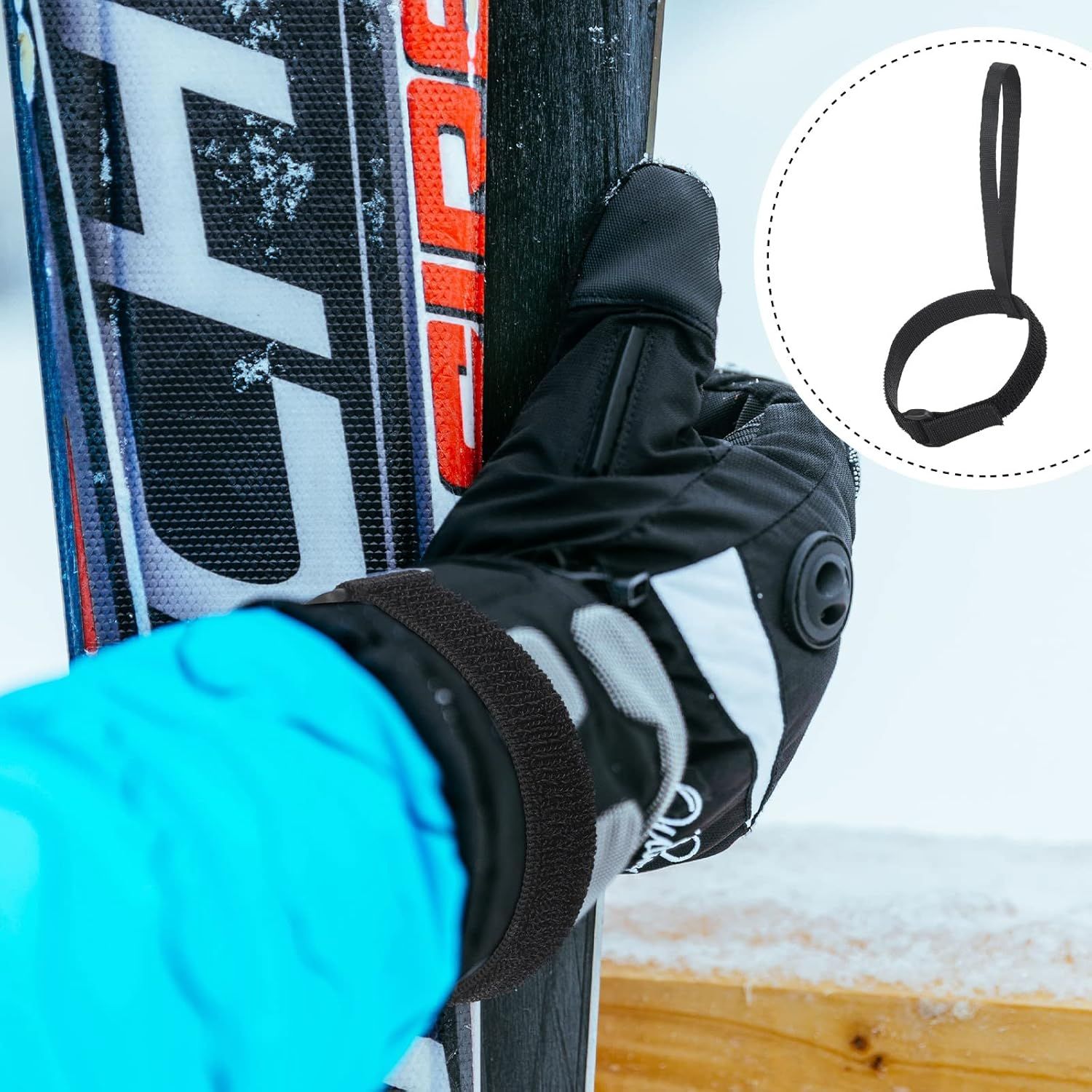 4 Pieces Sport Glove Strap Glove Leash Wrist Strap Ski Handcuff for Hanging, Outdoor - Image 4
