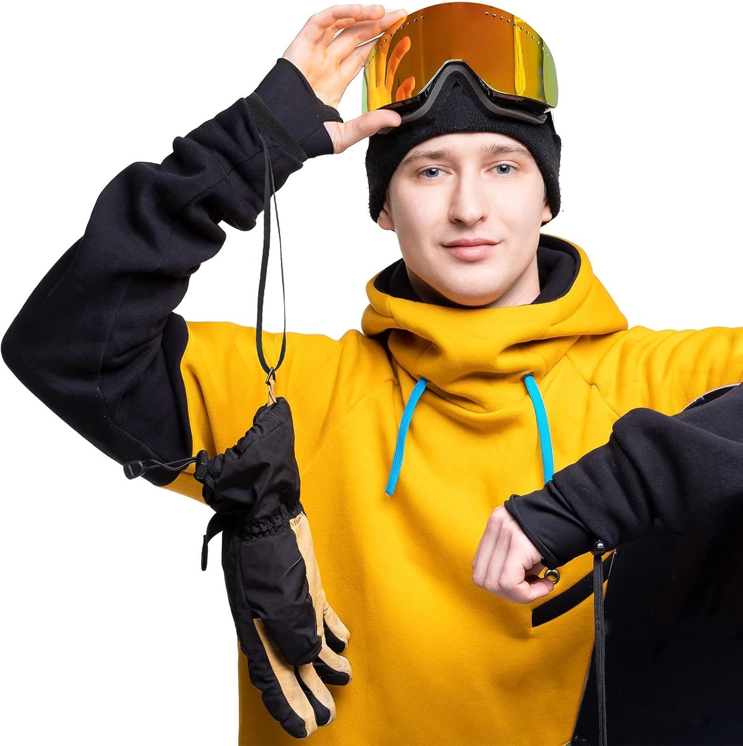4 Pieces Sport Glove Strap Glove Leash Wrist Strap Ski Handcuff for Hanging, Outdoor - Image 6