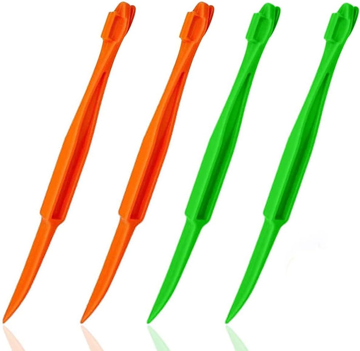 Orange Citrus Peelers Citrus Lemon Citrus Peel Cutter Plastic Easy Slicer Cutter Peeler Remover Opener Kitchen Accessories Knife Cooking Tool Kitchen Gadget (4 Pack) - Image 1