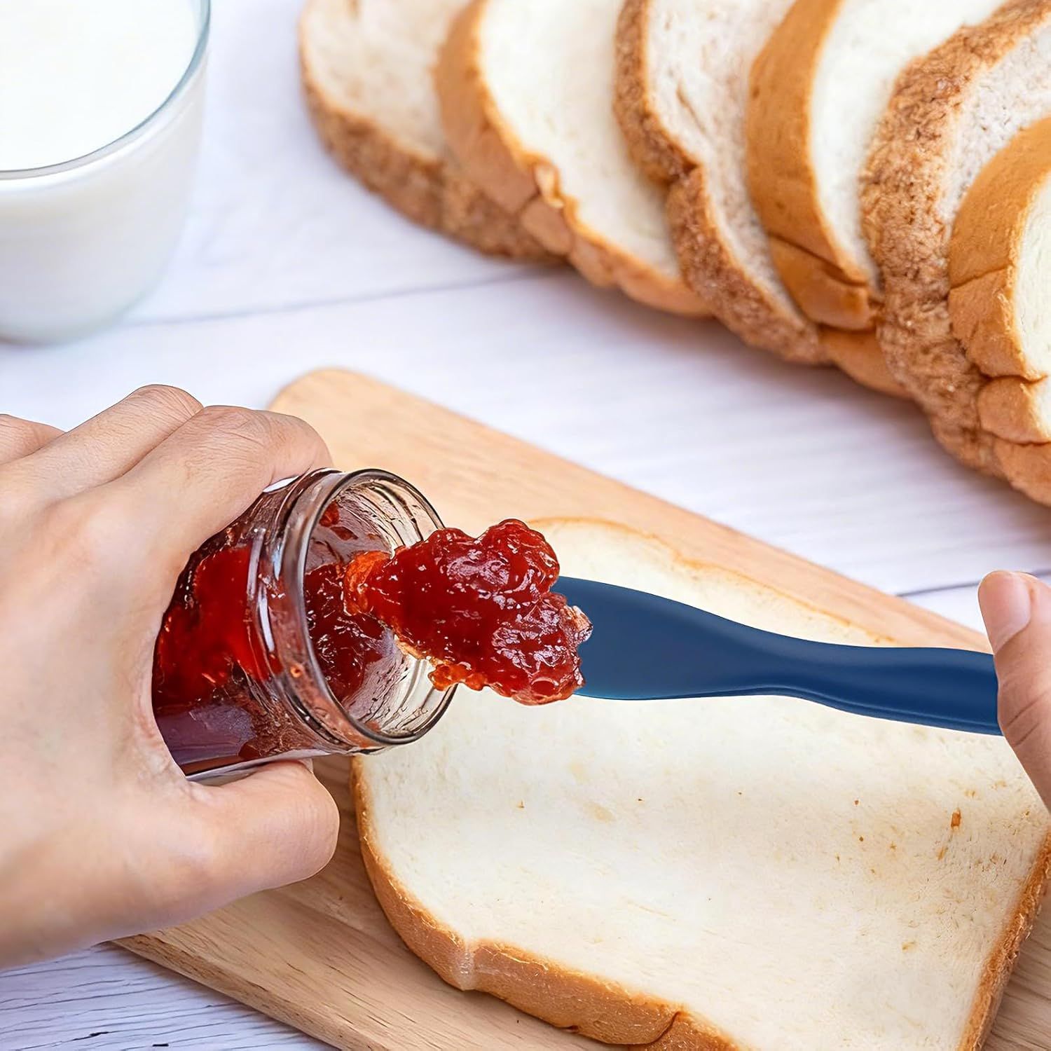 4Pack Plastic Butter Spreader Knife, 6.96X1.37'' Multi Purpose Butter Knifves Spreader, Butter Cheese Spreader Frosting Knives, Plastic Multi Purpose Buttering Knife-cutter for Butter, Jelly, Cream Cheese and Nut Butter ﻿ - Image 4
