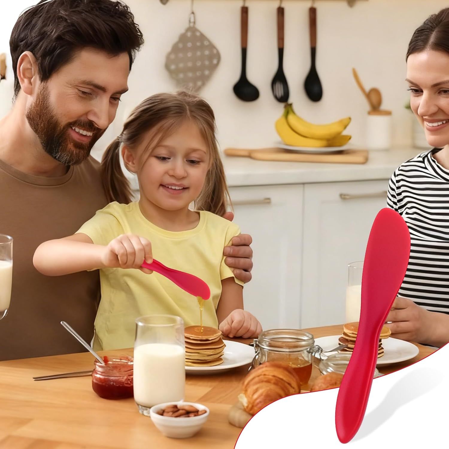 4Pack Plastic Butter Spreader Knife, 6.96X1.37'' Multi Purpose Butter Knifves Spreader, Butter Cheese Spreader Frosting Knives, Plastic Multi Purpose Buttering Knife-cutter for Butter, Jelly, Cream Cheese and Nut Butter ﻿ - Image 6