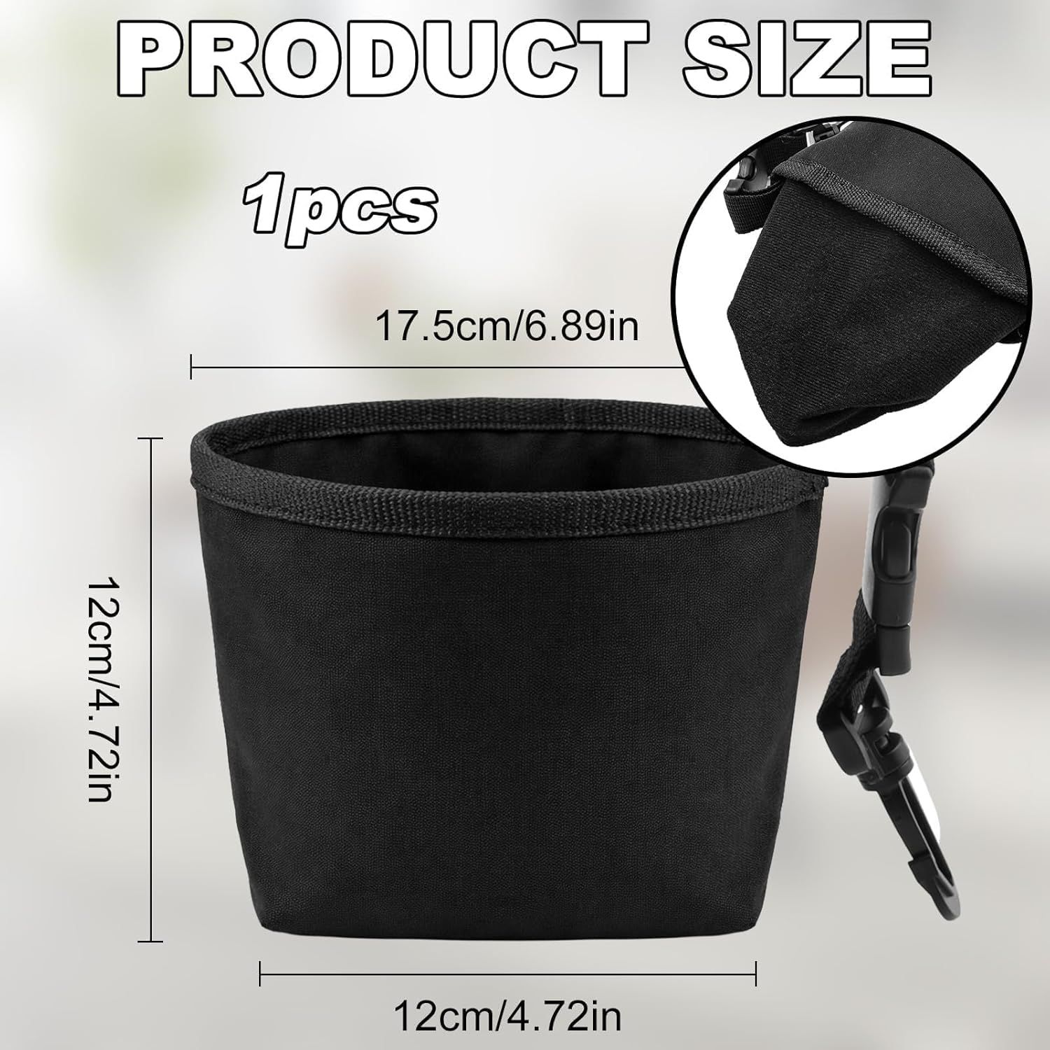 Golf Ball Cleaner Pouch with Belt Clip, 2-in-1 Waterproof Golf Ball Washing Bag, Leak-Proof Microfiber Inner Lining, Portable Golf Club Groove Cleaner Accessory, Practical Golfing Gift for Men & Women - Image 2