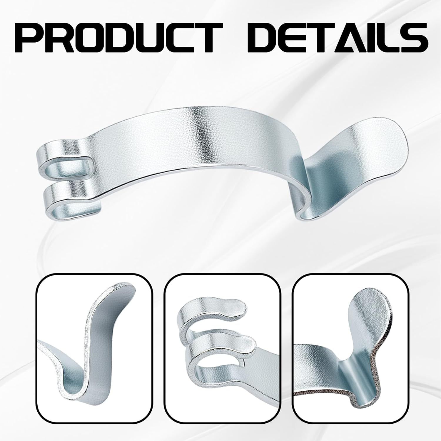 Car Air Filter Clips, 6PCS Stainless Steel Air Cleaner Cover Clip for Car, Airing Filter Clean Housing Box Lid Spring Clip Clamp, Universal Airs Cleaning Filters Box Housing Retaining Clipings ﻿ - Image 3