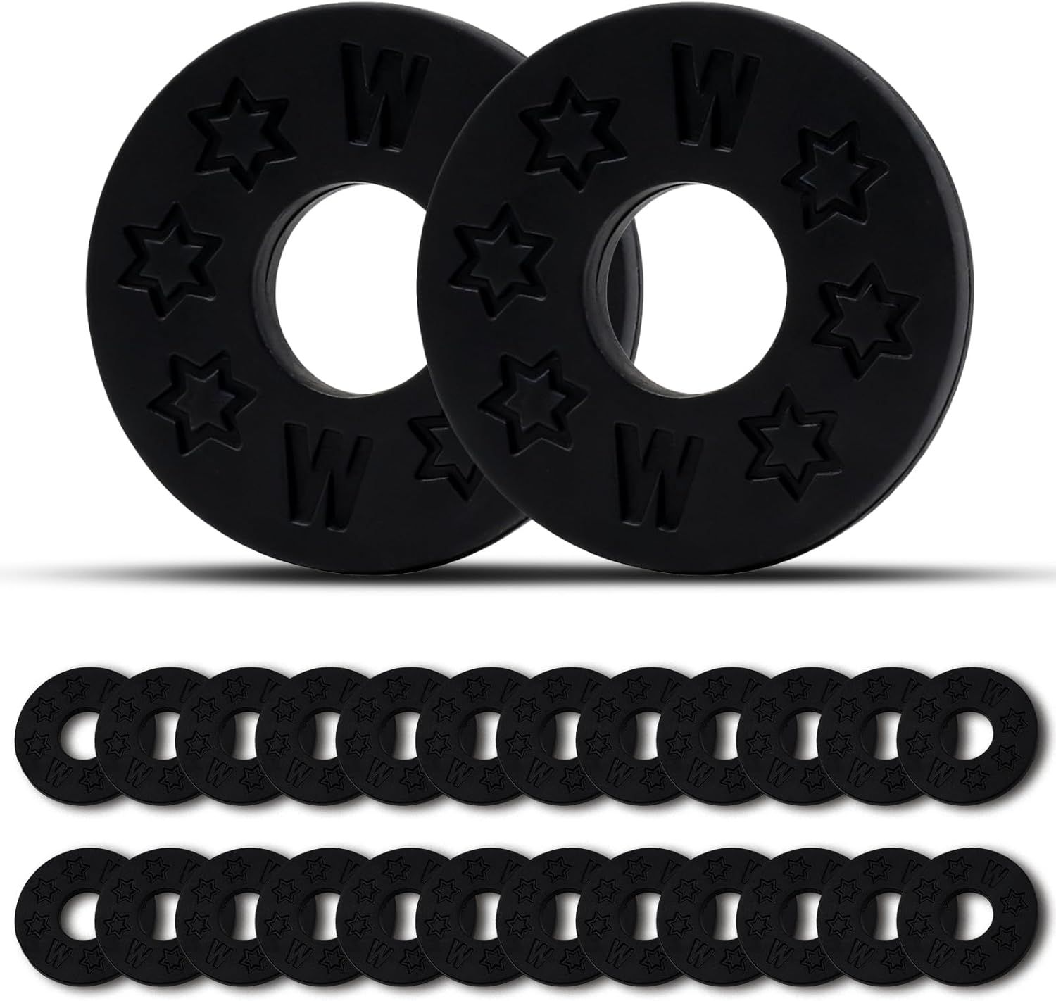 12Pair Rubber Strap Locks For Guitar, 0.98'' Guitar Strap Blocks/Silicone Strap Locks Guitar, Blocks Guitar Locks Strap Protector, Premium Silicone Safety Lockings, Acoustic Guitar Strap Adapter - Image 1