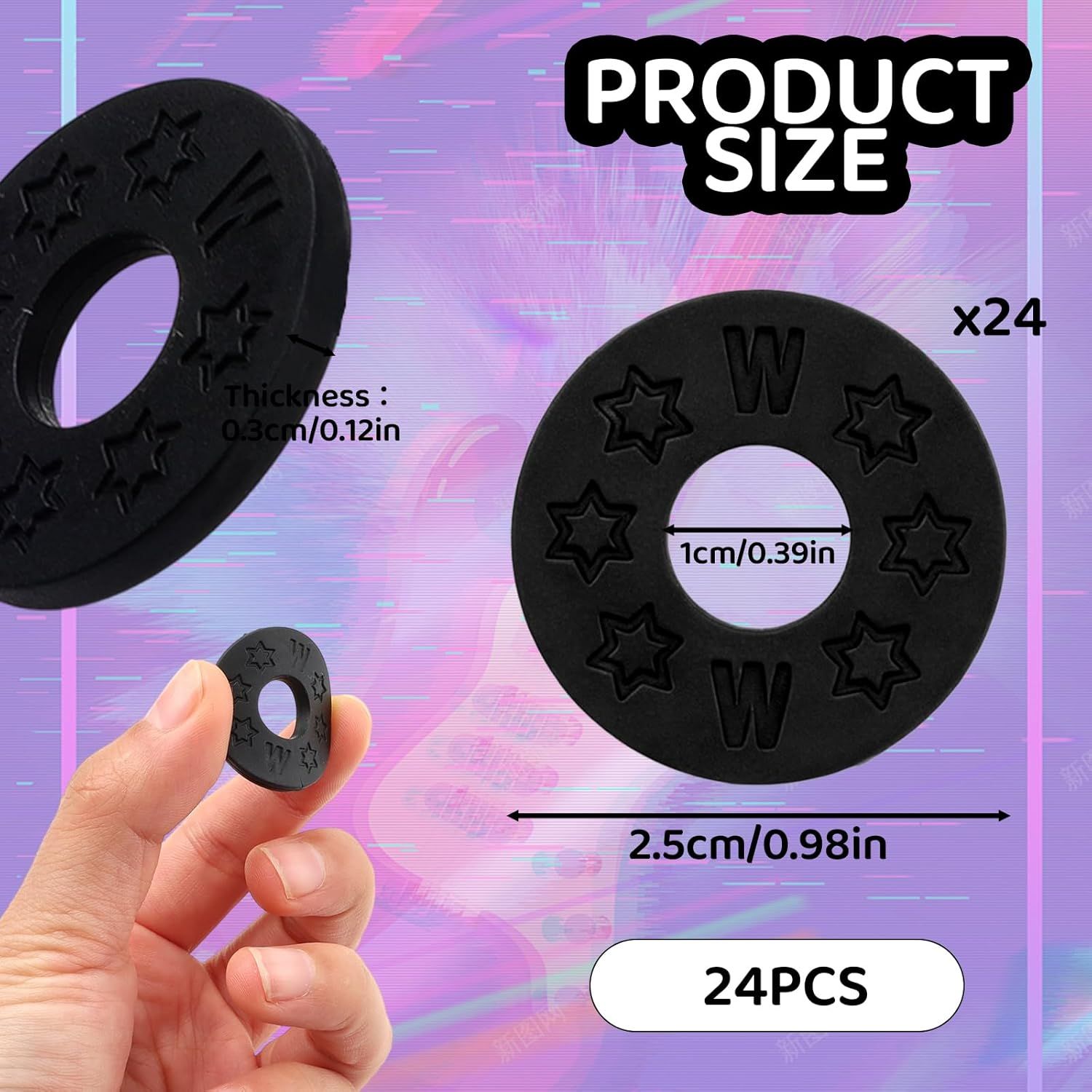 12Pair Rubber Strap Locks For Guitar, 0.98'' Guitar Strap Blocks/Silicone Strap Locks Guitar, Blocks Guitar Locks Strap Protector, Premium Silicone Safety Lockings, Acoustic Guitar Strap Adapter - Image 2