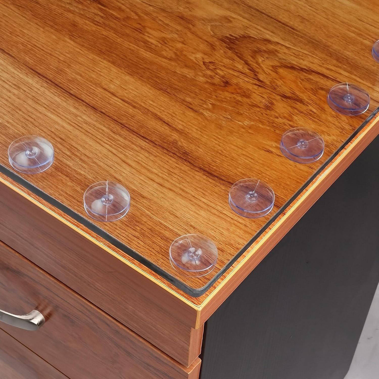 24PCS 20mm Double Sided Suction Cups, Clear Silicone Bumpers Small Suction Cups, Clear Plastic Sucker Pads/Silicone Bumpers Desk Glass Suction Cups for Furniture and Mirrors ﻿ - Image 6