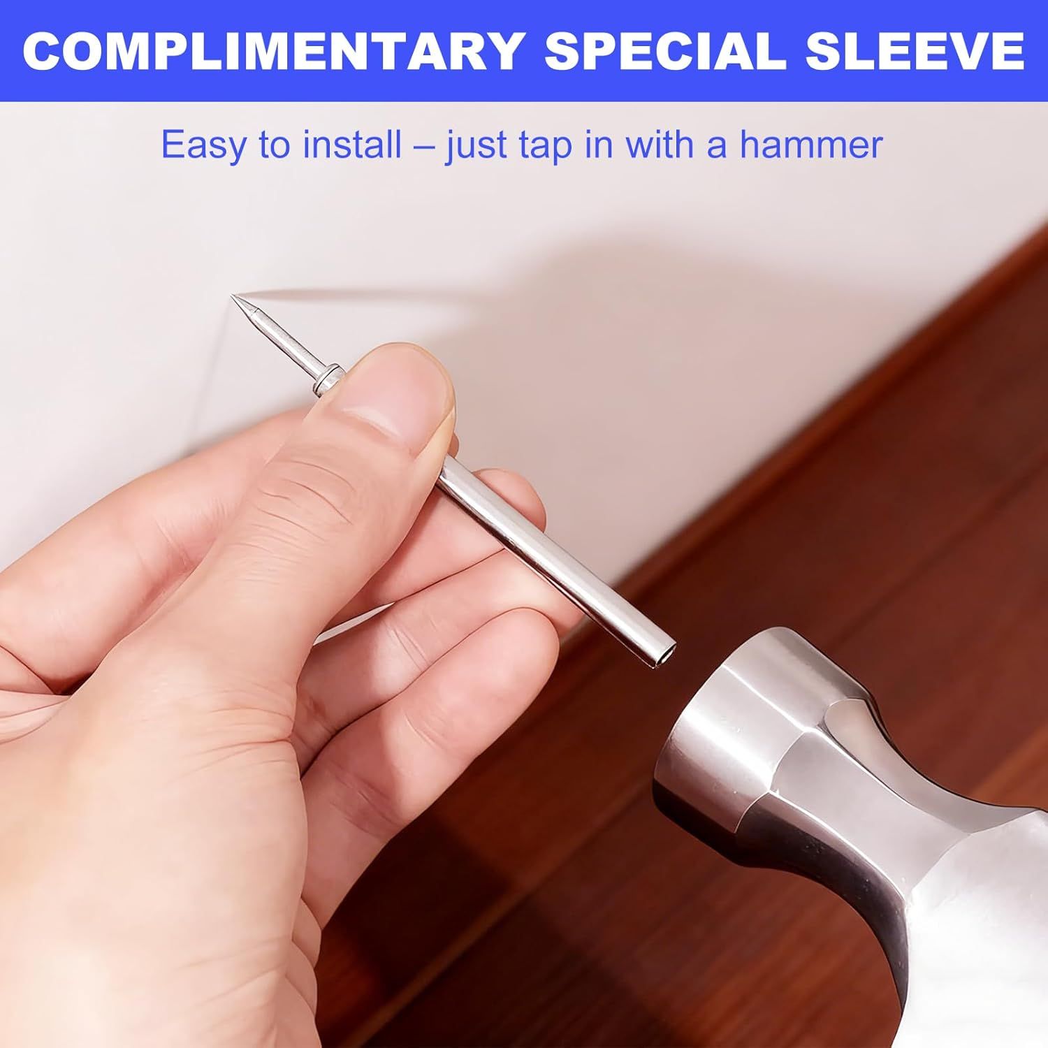 Double Headed Skirting Nails, 50PCS Invisible Seamless Baseboard Screws, Solid Wood Baseboard Double-Headed Nails, Double Sided Nails for Wood, Skirting Line Without Marks Nail for Solid Wood Trim - Image 5