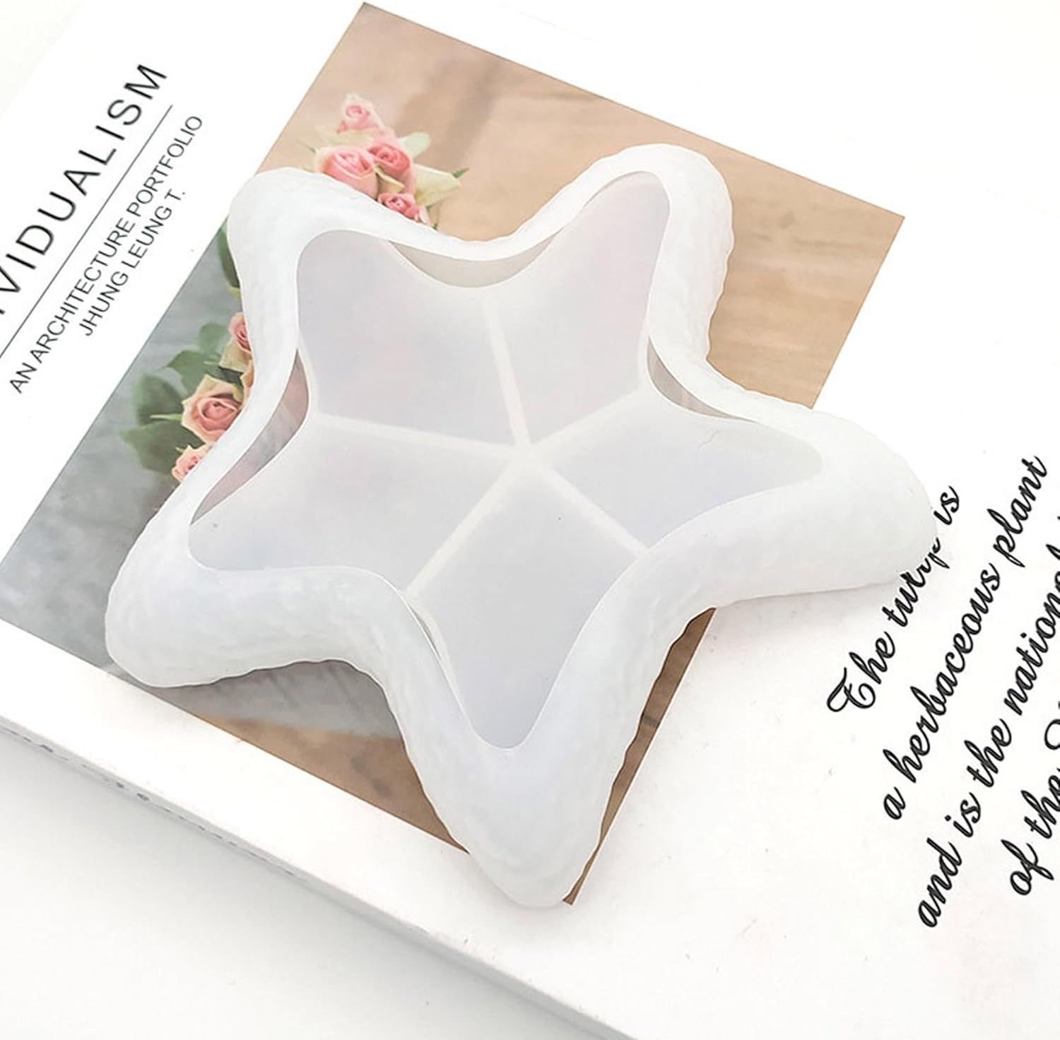Starfish Tray Silicone Mold, Candle Holder Jewelry Plate Silicone Mold for Epoxy Resin, Trinkets Container Storage Dish Mould for Resin Concrete Cement Art Craft DIY Home Decor - Image 5