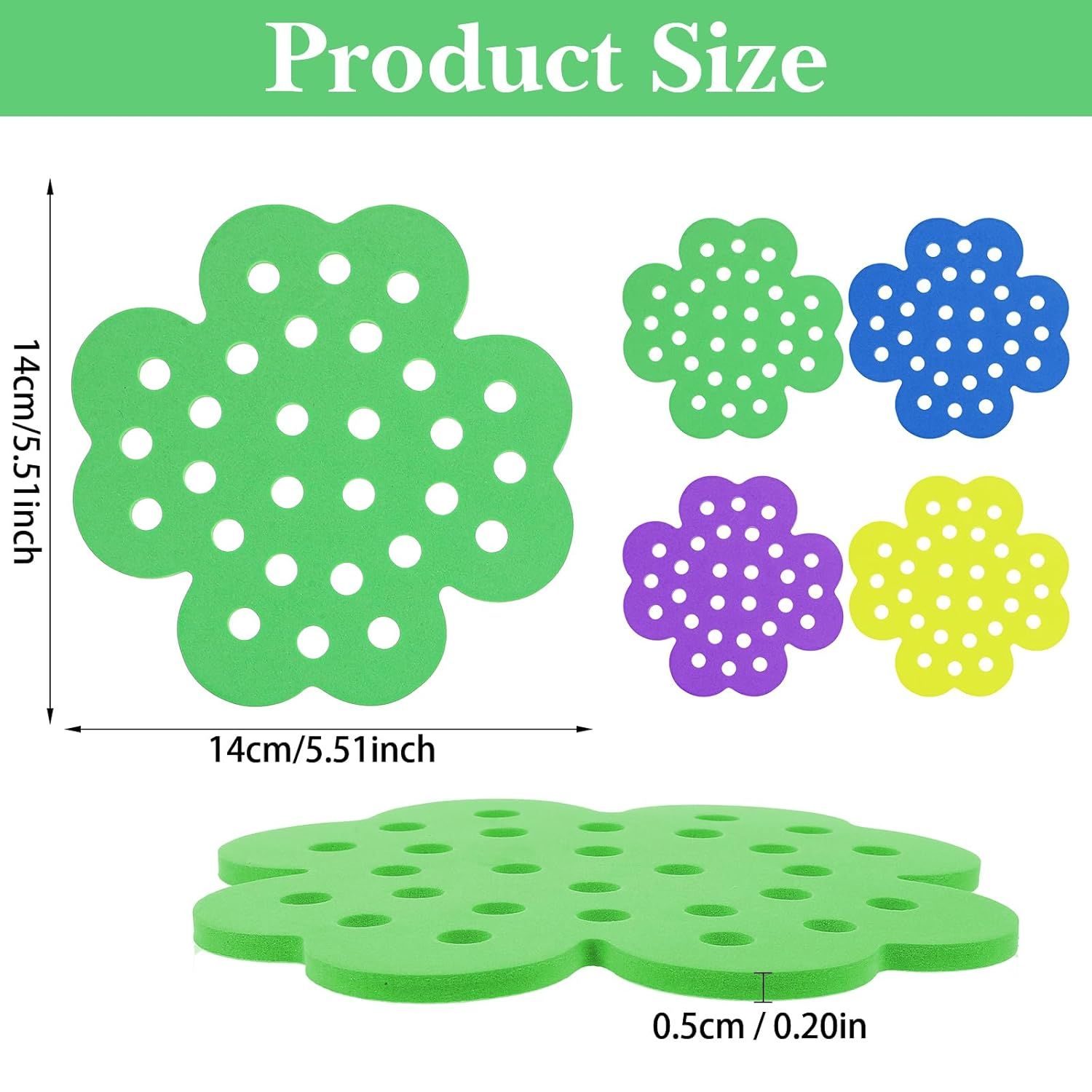 4 Pack Floating Bee Watering Station for Garden, 5.51 Inch Eva Foam Floating Bee Island, Butterfly and Bee Baths, Outdoor Honeybee Feeder for Feeding Thirsty Pollinators - Image 2