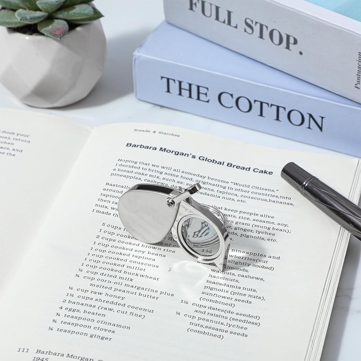 2 Pcs 10x Mini Pocket Magnifying Glass, Small Rotating Folding Jewelry Loupe, Stainless Steel Portable Pocket Magnifier with Keychain for Reading, Coin, Jewelry or Exploring (Silver, Boxed) - Image 7
