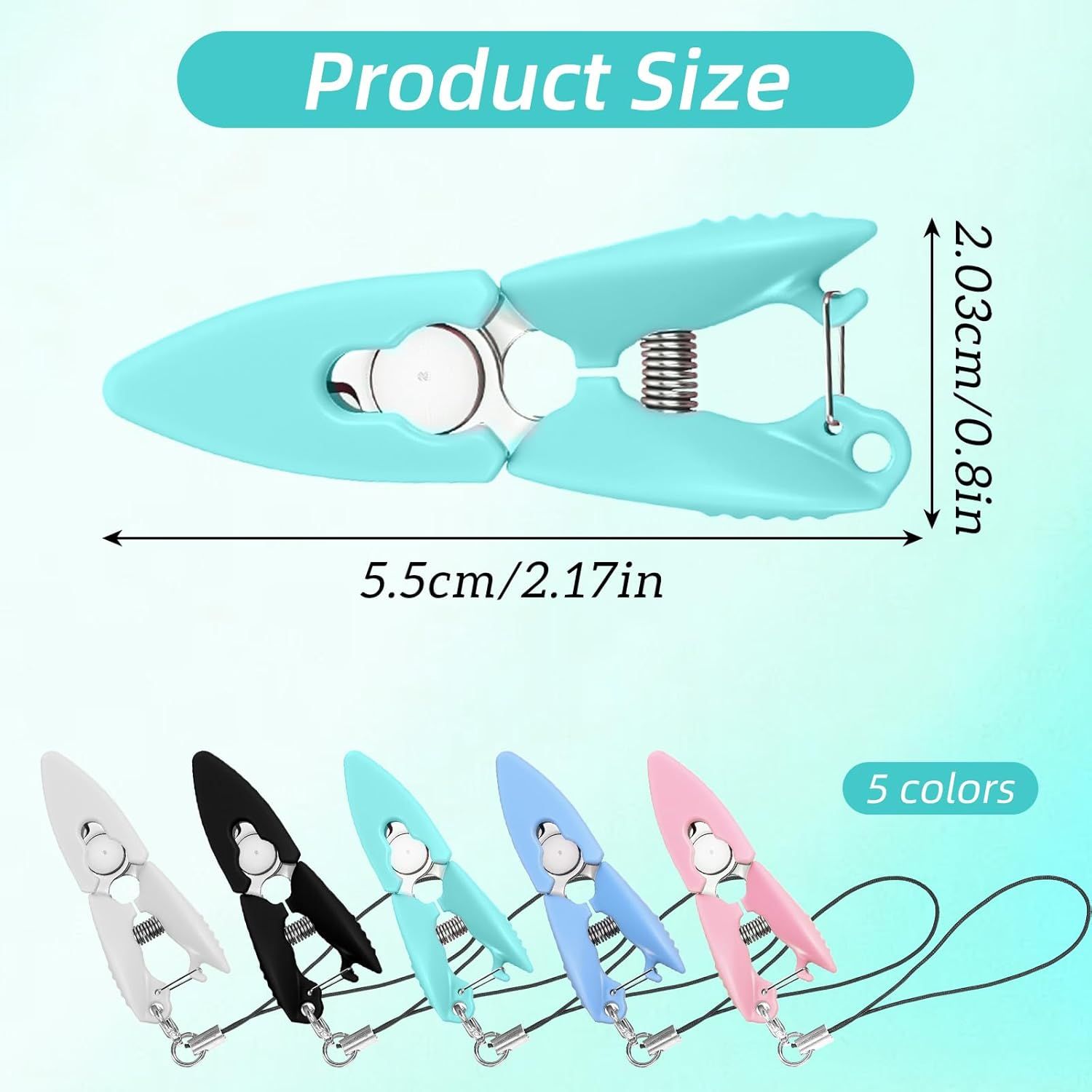 5 Pcs Mini Scissors with Cover, Portable Travel Scissors, Tiny Sewing Scissor, Multifunctional Micro Snips for Sewing, Crafts, and Yarn - Image 3