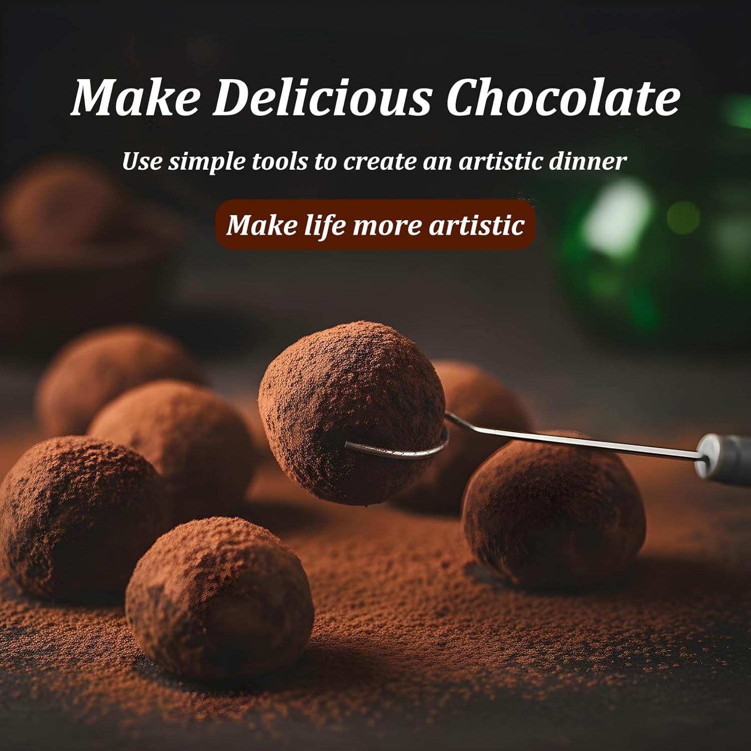 3PCS Chocolate Dipping Tools, Stainless Steel Candy Dipping Tools Set, Chocolate Dip Fork Baking Supplies, Cooking Supplie for Home Bakers Dishwasher Safe - Image 5