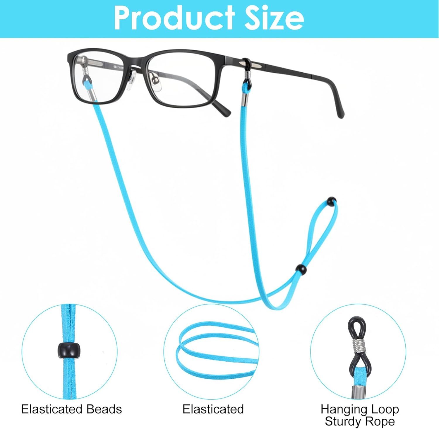 10 Pcs Adjustable Eye Glasses Holders Around Neck, Eyeglasses Straps, Sunglass Glasses Chain, Eyeglass Lanyard for Women Men & Kids (Colorful) - Image 2
