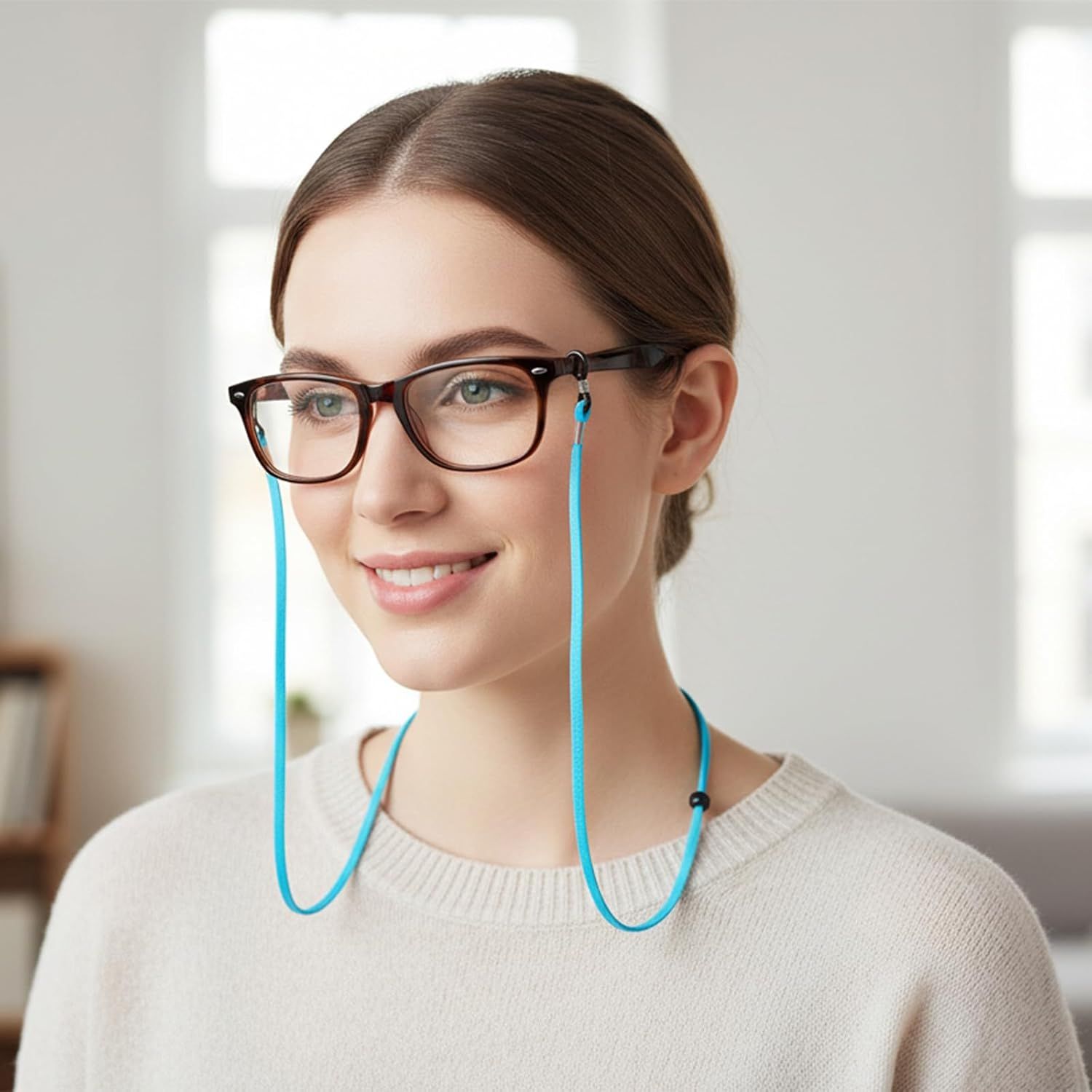 10 Pcs Adjustable Eye Glasses Holders Around Neck, Eyeglasses Straps, Sunglass Glasses Chain, Eyeglass Lanyard for Women Men & Kids (Colorful) - Image 6