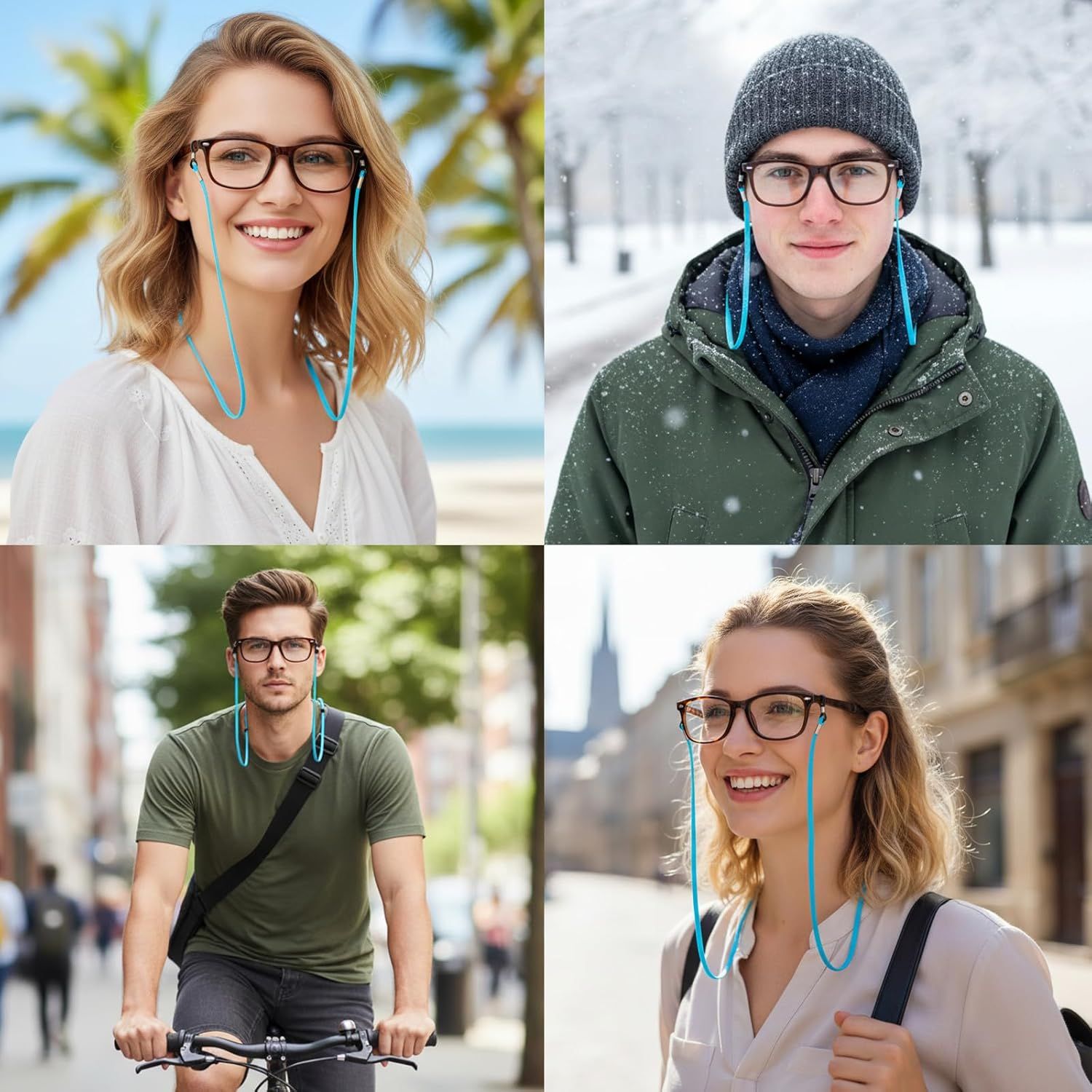 10 Pcs Adjustable Eye Glasses Holders Around Neck, Eyeglasses Straps, Sunglass Glasses Chain, Eyeglass Lanyard for Women Men & Kids (Colorful) - Image 7
