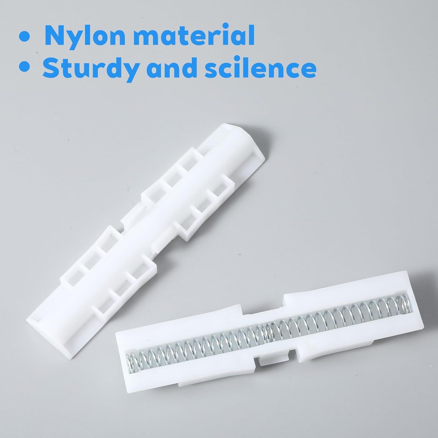 3 Pcs Bifold Door Spring Slide Rail, PET Bi-Fold Door Slide Guide, White Top Track Guide for Bi-Fold Closet Doors and Folding Doors, Easy to Install Bifold Closet Door Replacement Hardware - Image 4