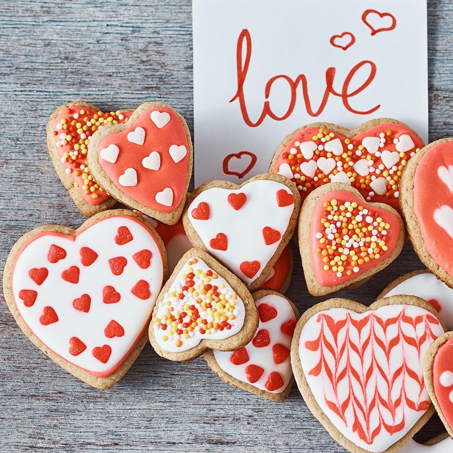 5 Pieces Heart Cookie Cutter Set - Valentine's Day Heart Shapes Stainless Steel Cutters Molds for Anniversary, Bridal, Engagement and Wedding, Baking Gifts - Image 7
