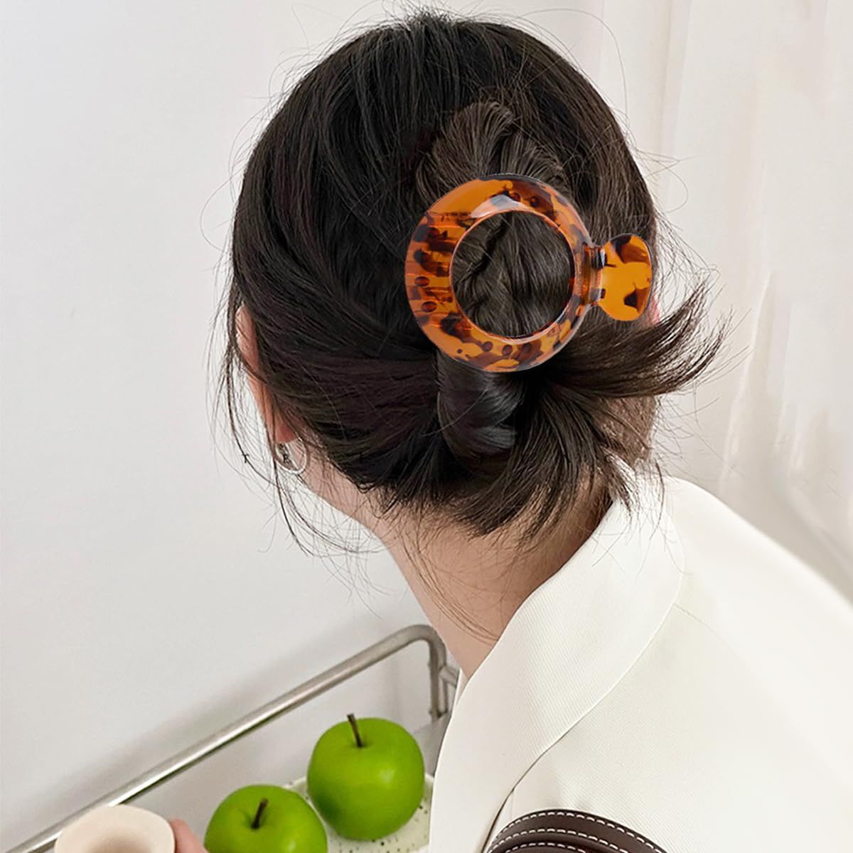 4 PCS Small Flat Hair Clips for Thin Hair Non-slip Hair Catch Jaw Clamp, Resilient Spring Action Perfect Everyday Accessory Clamps Hair Accessories for Women Girls - Image 5
