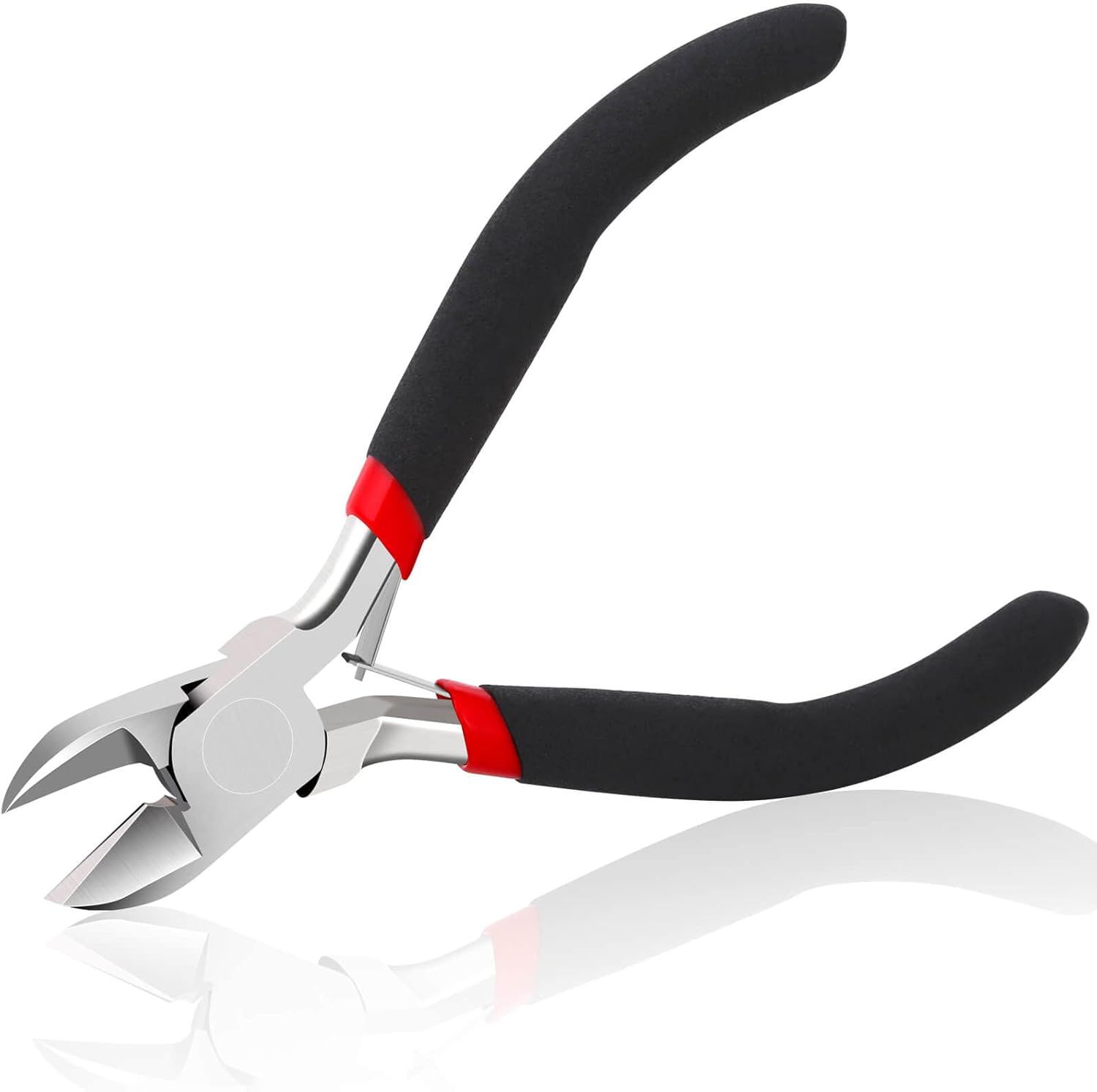 Wire Cutters, Small Side Cutters for Crafts, Flush Cutting Pliers for Jewelry Making, Floral Wire Cutters for Artificial Flowers, Zip Tie Cutters for Cable Tie, Wire Cutting Tool for Guitar Strings - Image 1