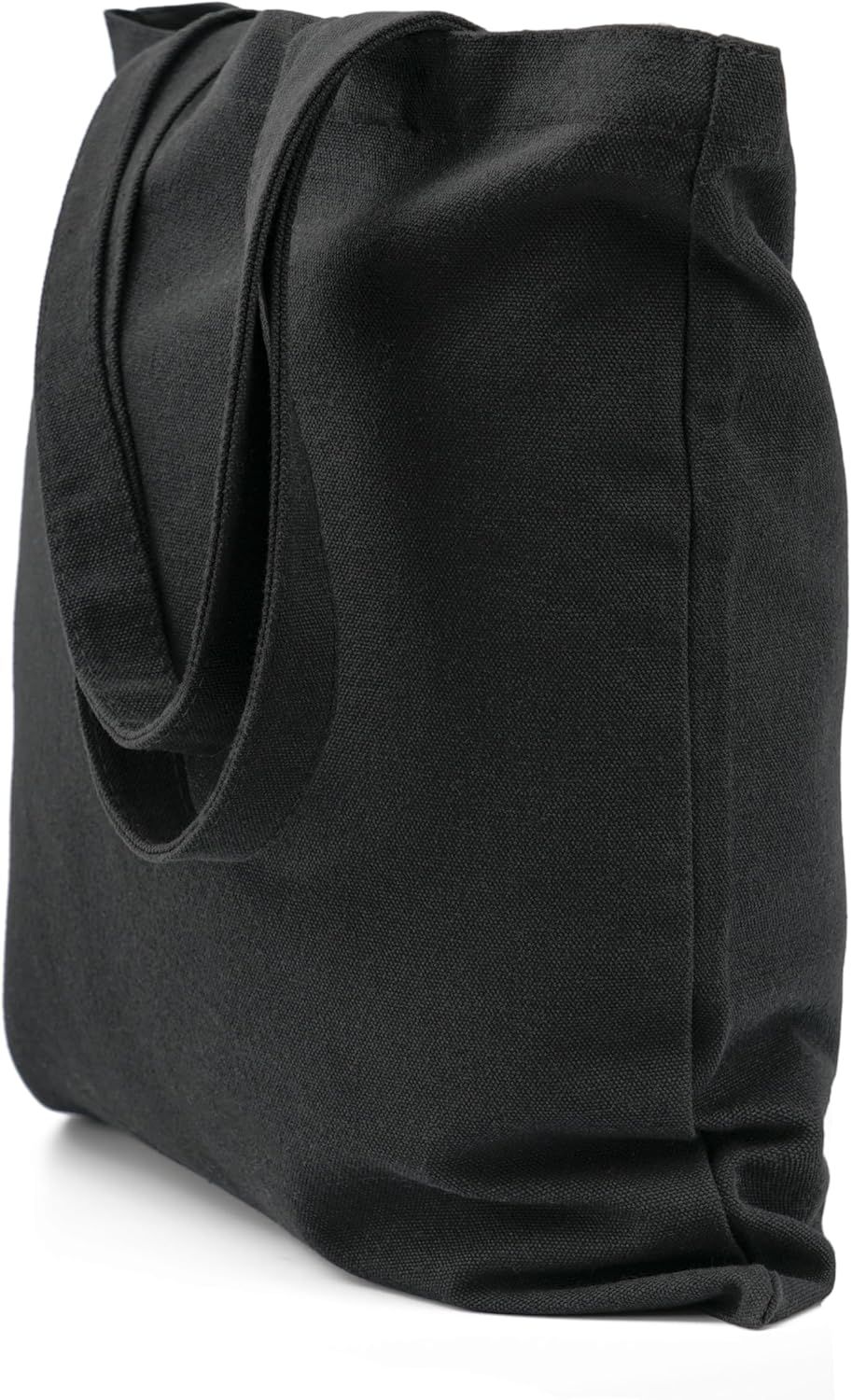 Cotton Canvas Tote Bags - Lightweight Cloth Shopping Bags for DIY Promotion Activity - Solid Color - Image 5