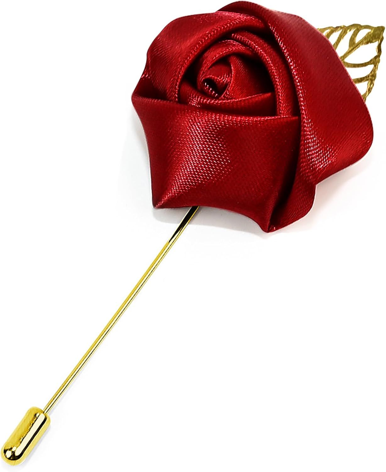 1Pcs Flower Lapel Pins,Rose Pins for Men for Dance,Party,Wedding - Image 1