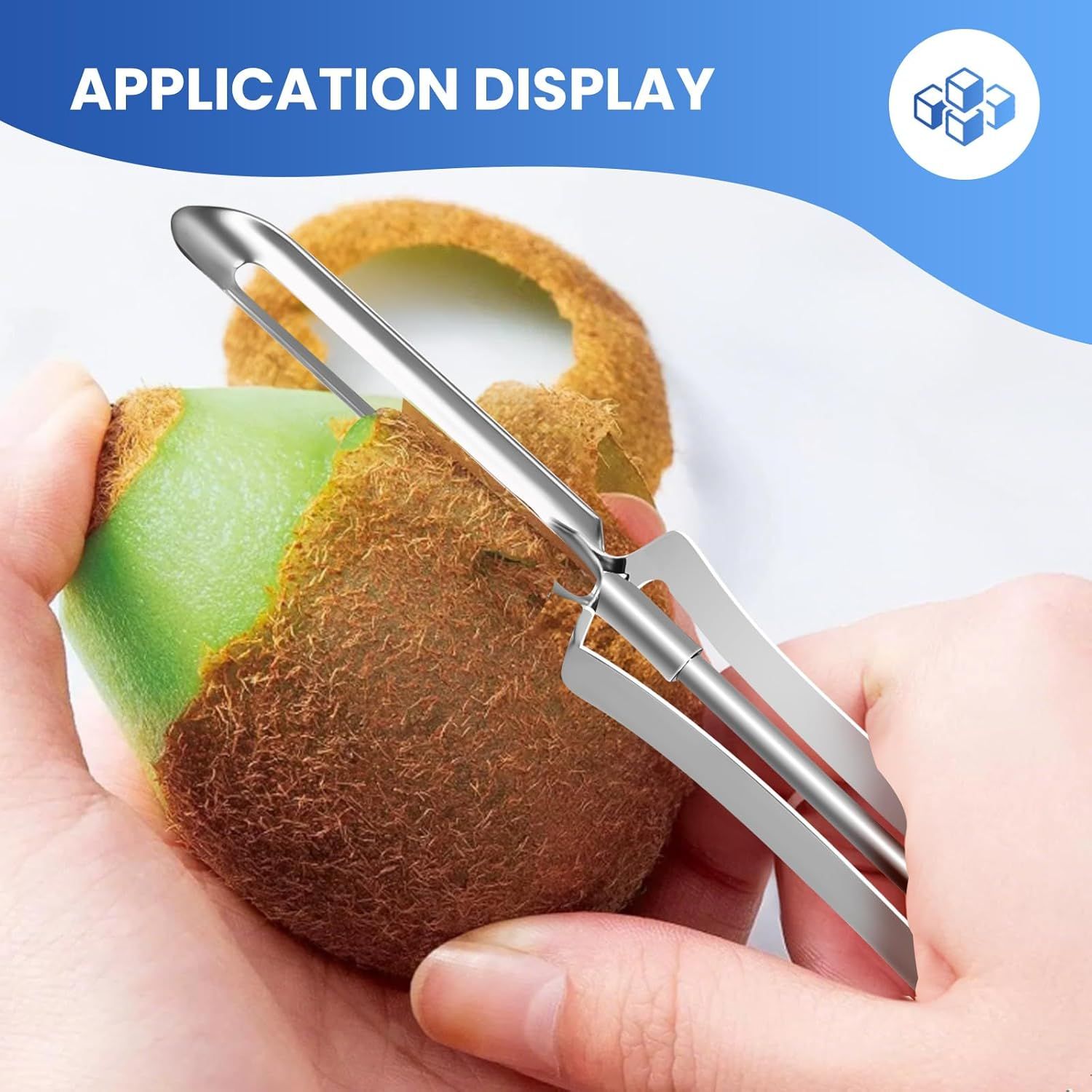Stainless Steel Peelers,Multi-function Vegetable Peelers for Veggie, Potato, Carrot, Fruit, Apple - Image 4