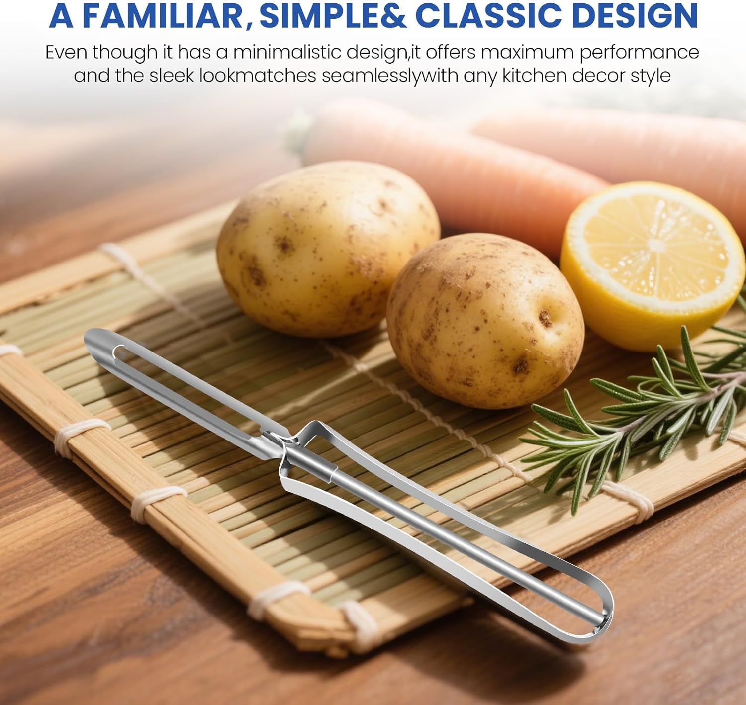Stainless Steel Peelers,Multi-function Vegetable Peelers for Veggie, Potato, Carrot, Fruit, Apple - Image 7