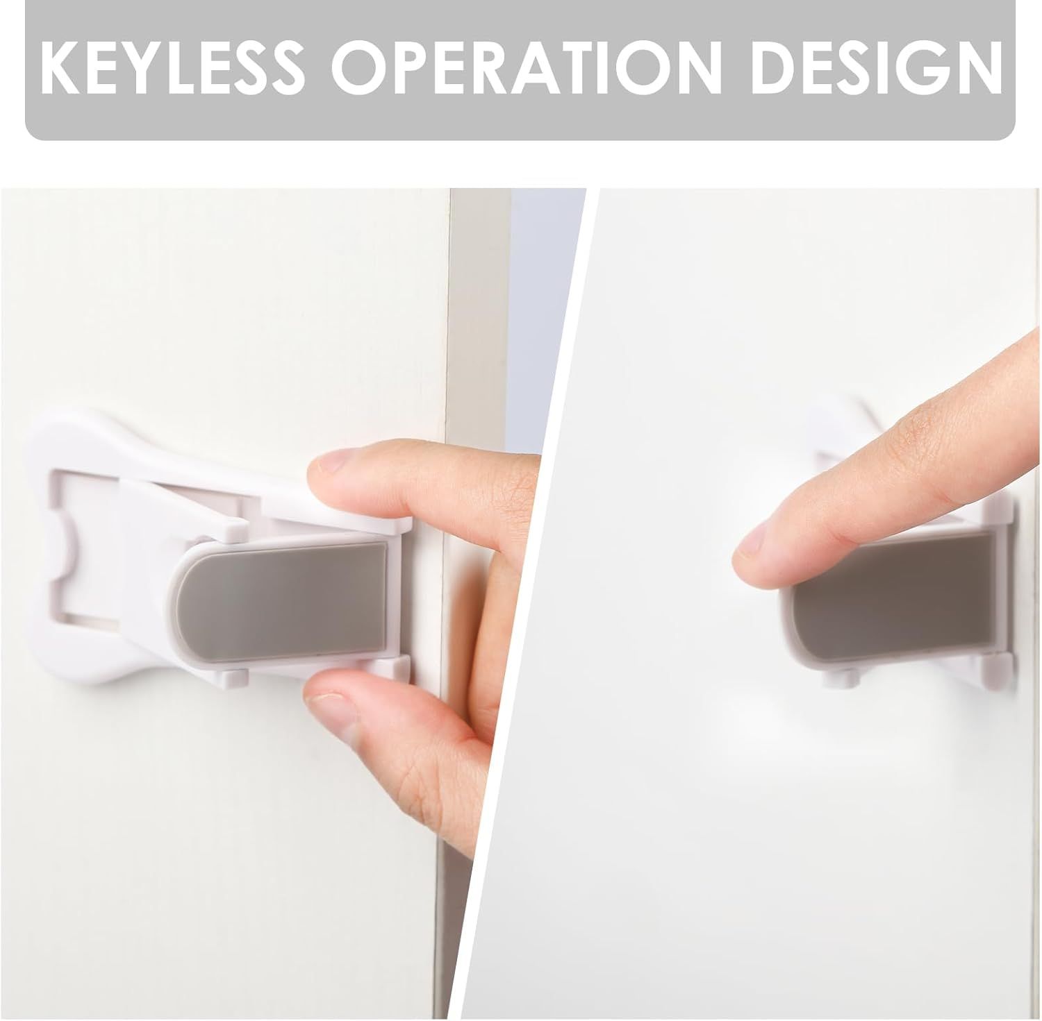 2 PCS Sliding Door Locks,Slide Closet Doors Window Stoppers for Windows,Closets,Cabinets,Sliding Glass Door - Image 4