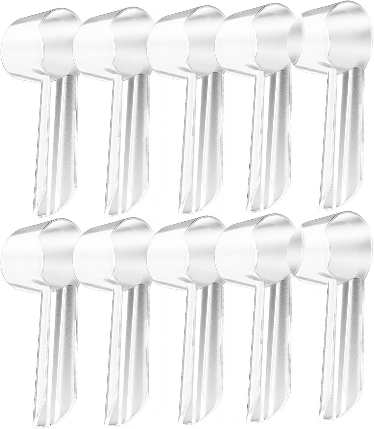 Toothbrush Head Covers Compatible with Oral-B Braun Replacement Brush Heads, Clear Toothbrush Protection Cover, Tooth Brush Head Covers for Home, Travel and Everyday Use(10 PCS) - Image 1