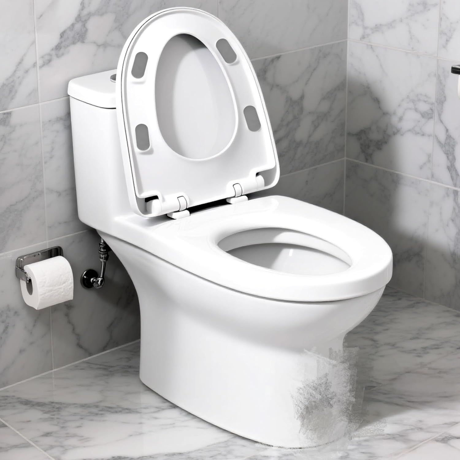 4PCS Toilet Seat Bumpers,Universal Buffer Toilet Lid Bumpers for Families, Hotels, Hospitals, School Toilet Seats - Image 2