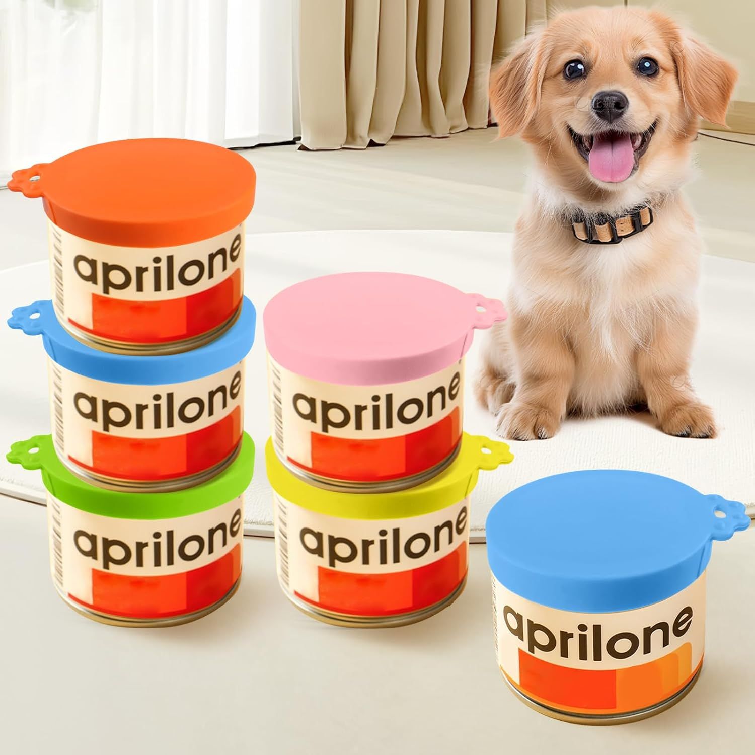 4 PCS Pet Food Can Lids, Silicone Cat Dog Food Can Covers Lids, Universal Size, One fit 3 Standard Size Food Cans, Reusable and Washable Pet Food Covers (light blue, turquoise, pink, yellow) - Image 6