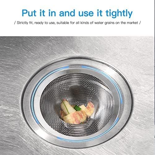 4PCS Heavy Duty Stainless Steel Sink Strainer,Sink Basket Set, Fits Most Kitchen Sinks 4.5'', Bathroom Sinks 2.75'',Shower Drains - Image 5