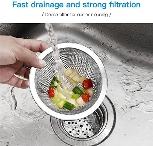 4PCS Heavy Duty Stainless Steel Sink Strainer,Sink Basket Set, Fits Most Kitchen Sinks 4.5'', Bathroom Sinks 2.75'',Shower Drains - Image 6